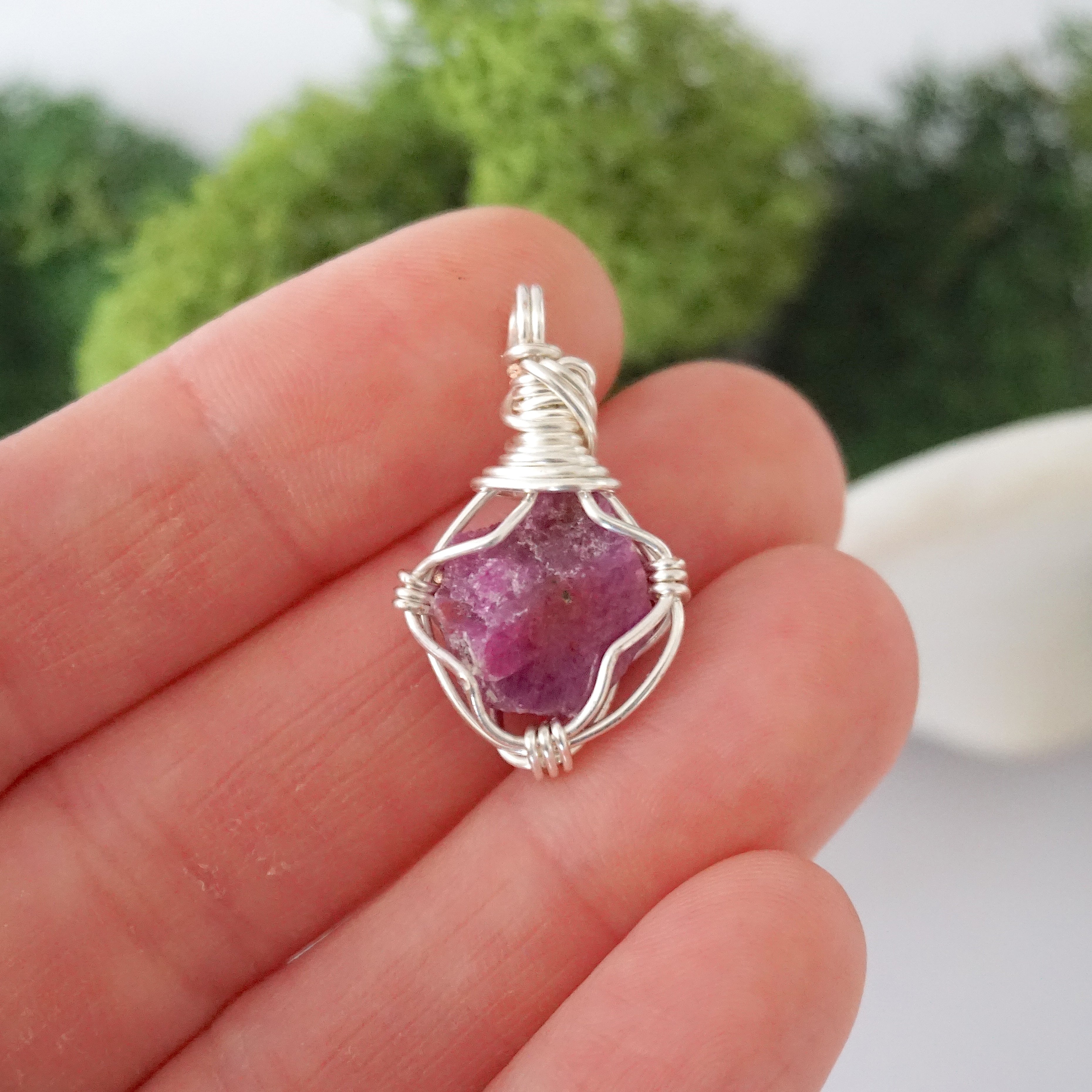 Elegant Ruby Birthstone Necklace - Genuine Crystal Jewelry for Women | Perfect Gift for Birthday, Anniversary & Special Occasions