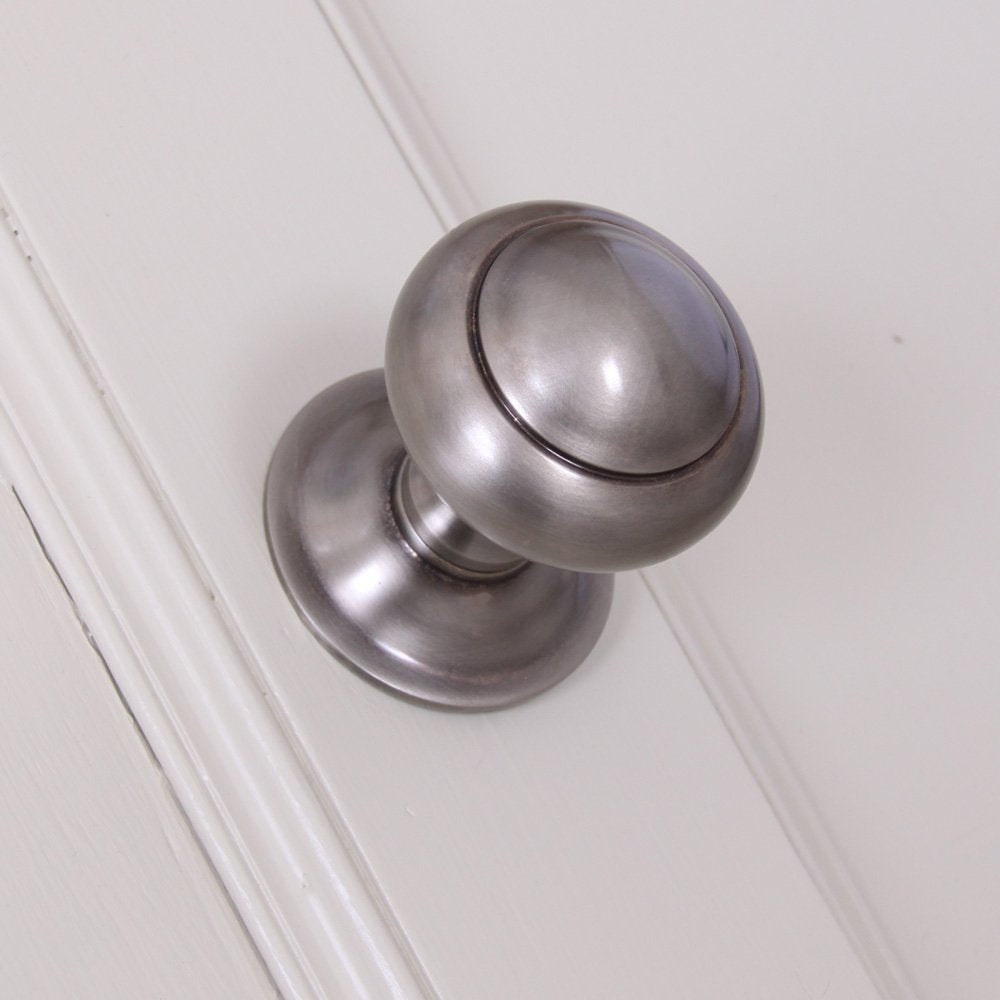 Vintage Nickel Round 3 Inch Cabinet Door Pull - Classic Hardware for Kitchen Cabinets, Dressers & Furniture Restoration
