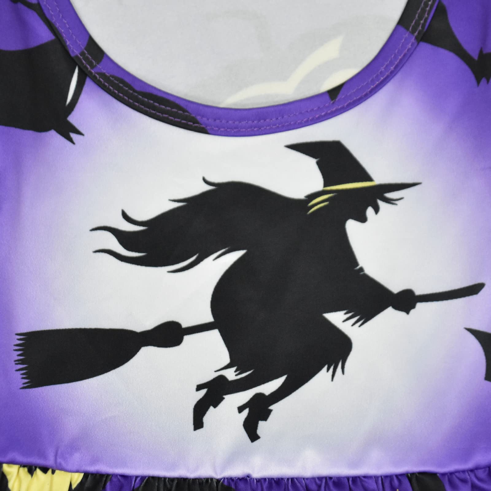 Halloween Toddler Girl Dress - Long Sleeve Pumpkin Witch Print Princess Costume for Infants & Kids | Perfect for Trick-or-Treating, Halloween Parties & Photo Shoots