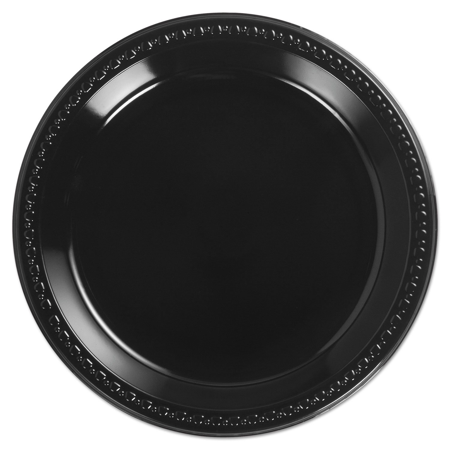 Durable Heavyweight Plastic Plates - 12-Pack Shatterproof Dinner Plates for Parties, Picnics & Outdoor Dining - BPA-Free Dishwasher Safe Tableware for Everyday Use