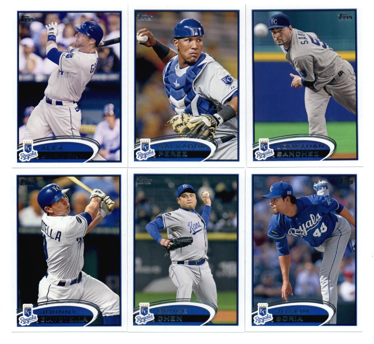 Authentic Kansas City Royals Topps Baseball Cards Team Sets - 2012, 2013, 2014 Series 1 & 2 Complete Collection | Perfect for MLB Fans, Sports Memorabilia Collectors & Gift Giving