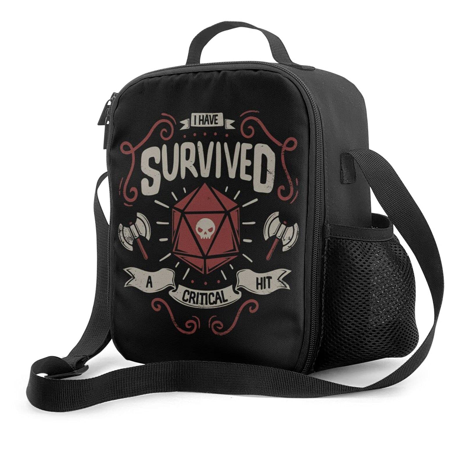 Dungeons & Dragons Insulated Lunch Box - Leakproof Cooler Tote Bag for Men, Women & Kids - Durable Unisex Lunch Bag for Office, School, Picnic & Beach Outings