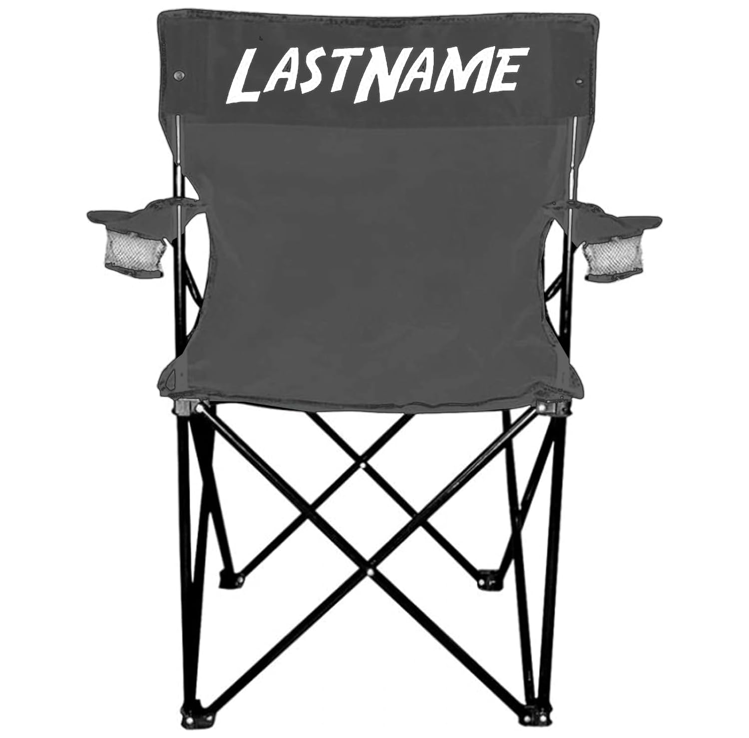 VictoryStore Personalized Last Name Outdoor Camping Chair - Portable Folding Chair with Carry Bag (2 Pack) - Perfect for Beach, Picnic, Backyard & Tailgating