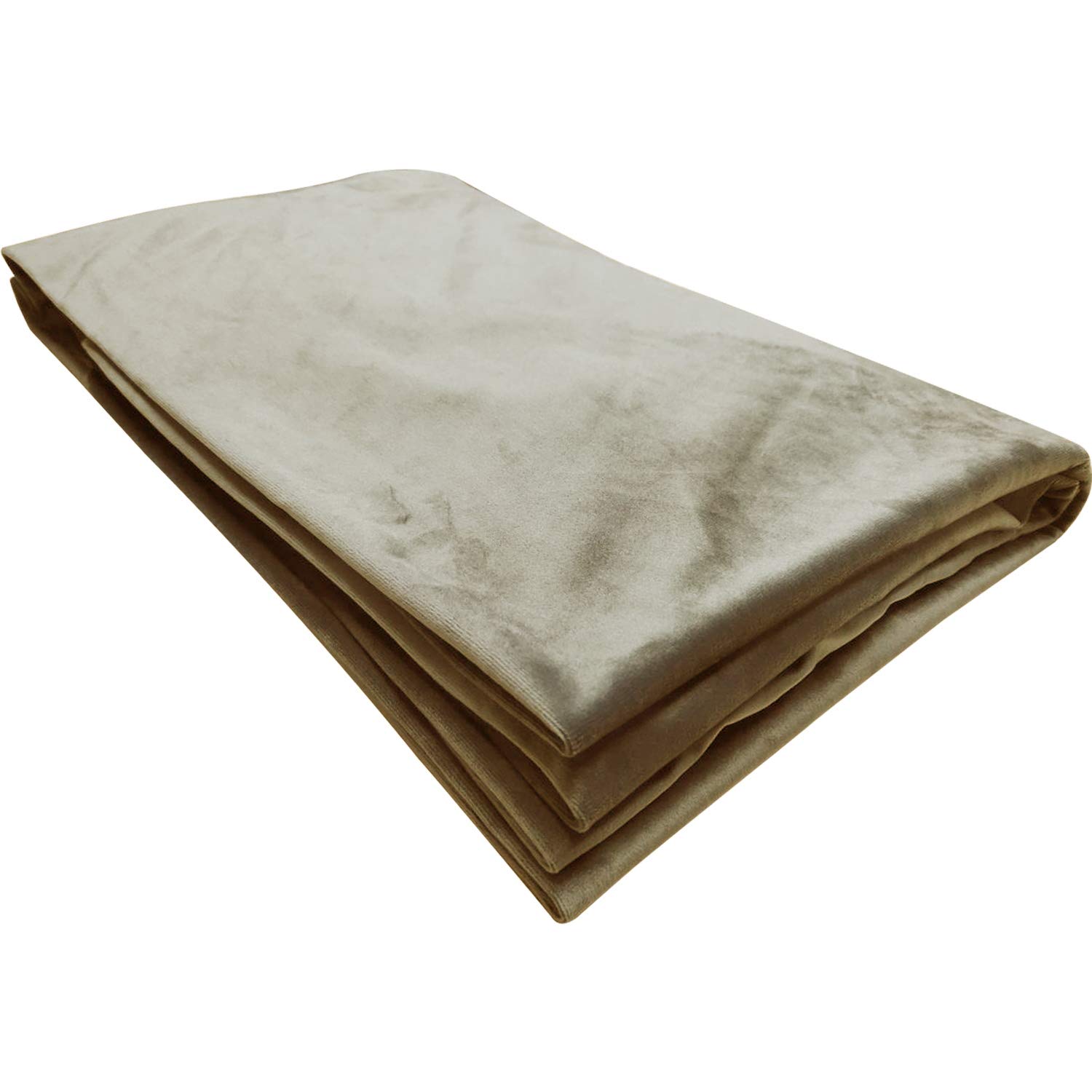 WOWMAX 100% Cotton Velvet Triangular Pillow Covers - California King Size Wedge Pillow Cases for Reading, Headboard & Backrest Support - Soft Light Tan Bolster Cushion Cover for Bed, Sofa & Lounge