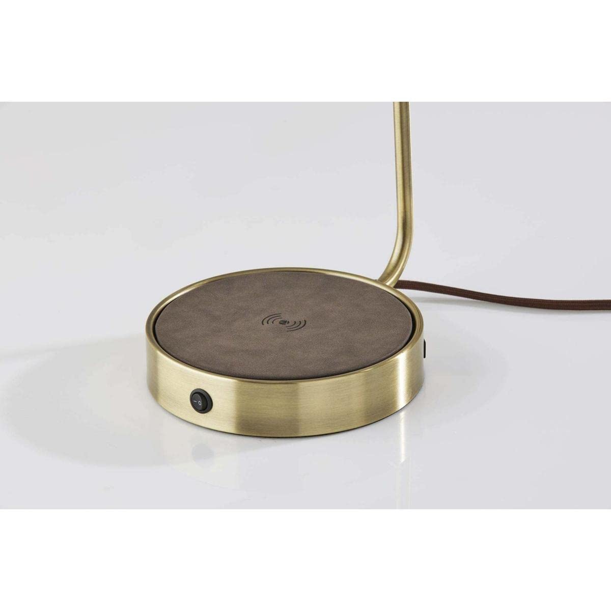 ADESSO Brooks AdessoCharge Wireless Charging Desk Lamp - LED Touch Control Night Light with USB Port for Bedroom, Office & Study Room - Perfect for Reading, Working & Phone Charging