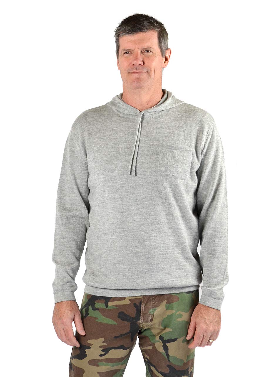 Inca Fashions - Premium Men's Baby Alpaca Hoodie Sweatshirt | Soft & Warm Winter Pullover | Perfect for Outdoor Activities & Casual Wear