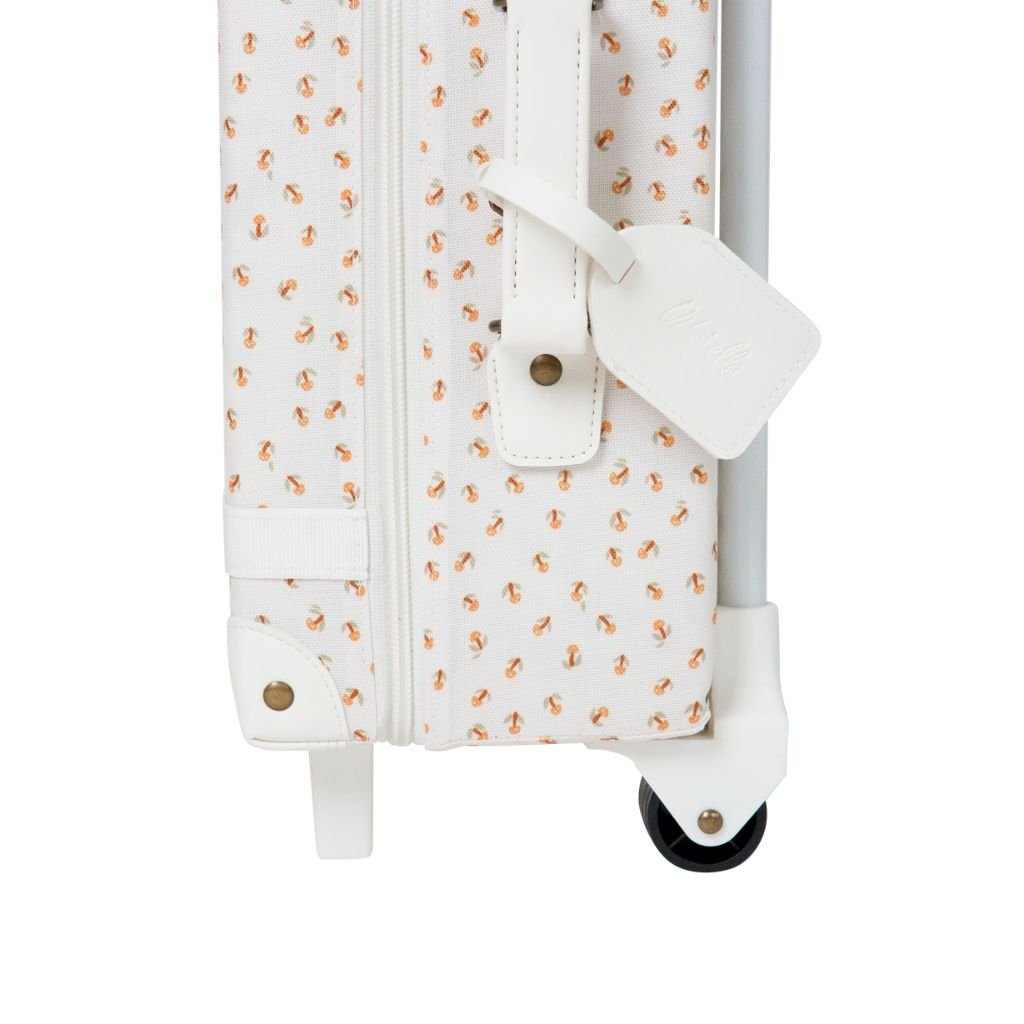 Olli Ella See Ya Suitcase - Leafed Mushroom Design Carry-On Luggage for Kids & Travel | Perfect for Family Trips, School, and Weekend Getaways