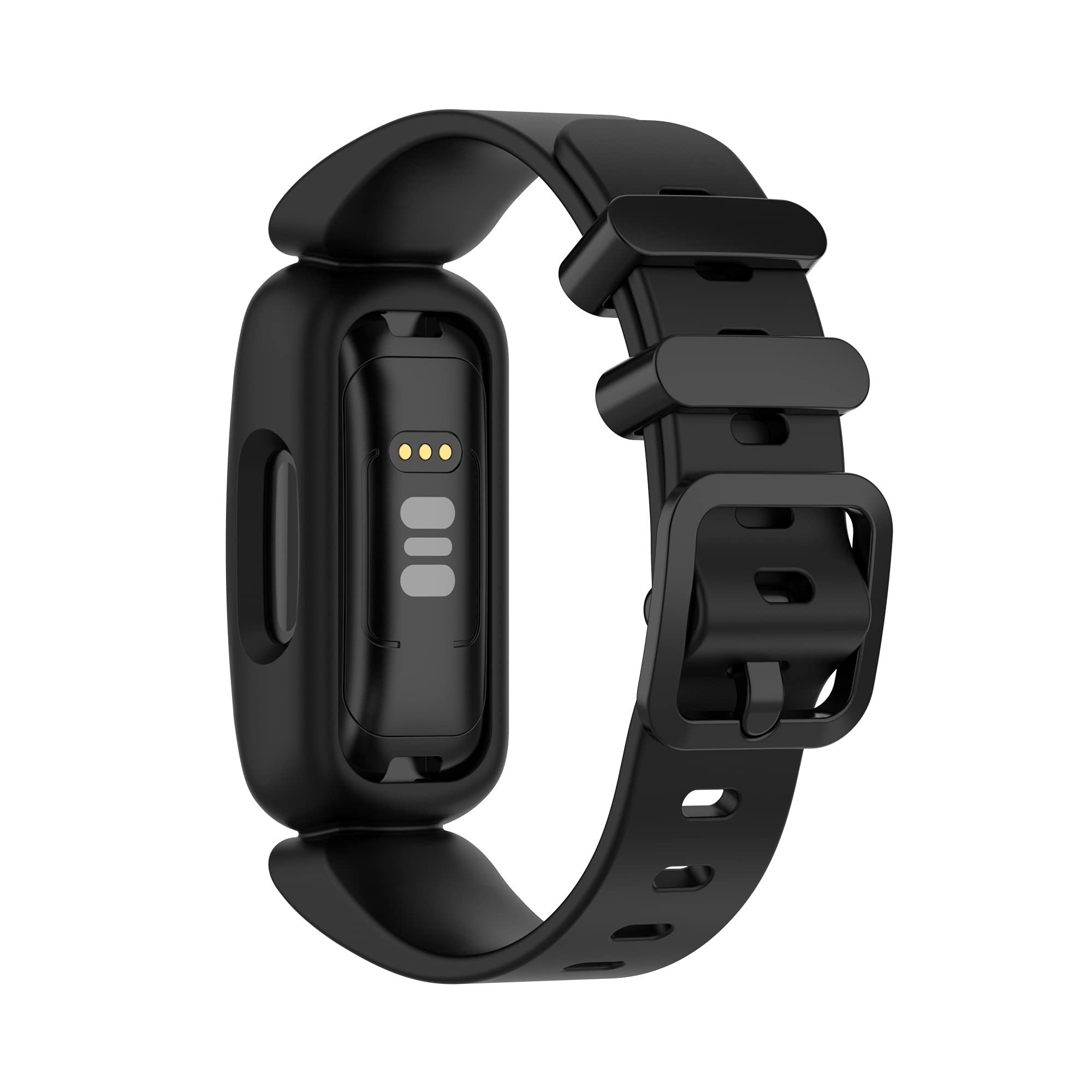 Replacement Smart Watch Bands Compatible with Fitbit Ace 3 - Soft Silicone Wristband for Kids (Black, Dark Blue, White) | Durable, Comfortable & Adjustable for Sports, School & Daily Activities