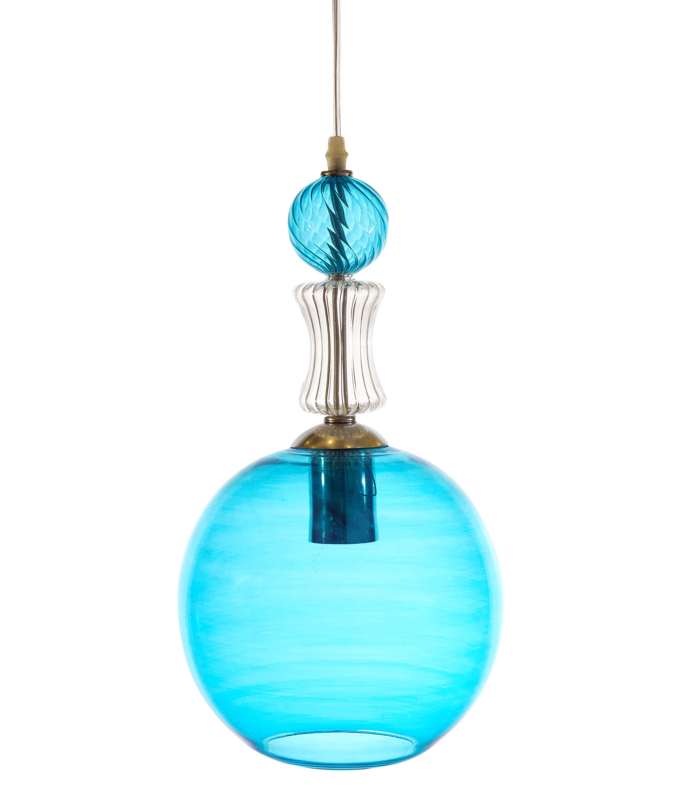 Modern Turquoise Pendant Light for Living Room & Kitchen Island - Elegant Ceiling Lighting Fixture for Home Decor | Perfect for Dining Areas, Bedrooms, and Fall Seasonal Decorations