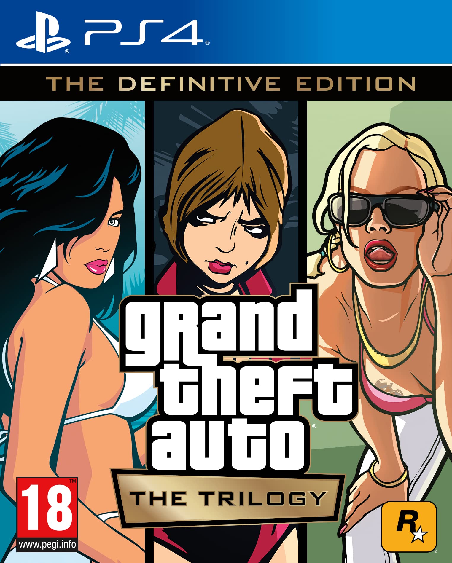 Grand Theft Auto: The Trilogy – The Definitive Edition for PS4 & PS5 | Remastered GTA Classic Games Bundle | Perfect for Open-World Action & Adventure Gaming