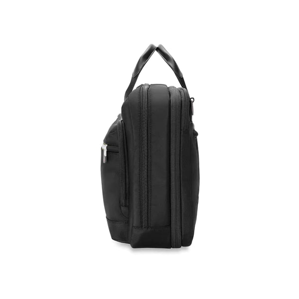 Briggs & Riley HTA Medium Slim Expandable Briefcase - Professional Laptop Bag for Business Travel & Office Commute - Durable Carry-On with Expandable Storage for Work Essentials