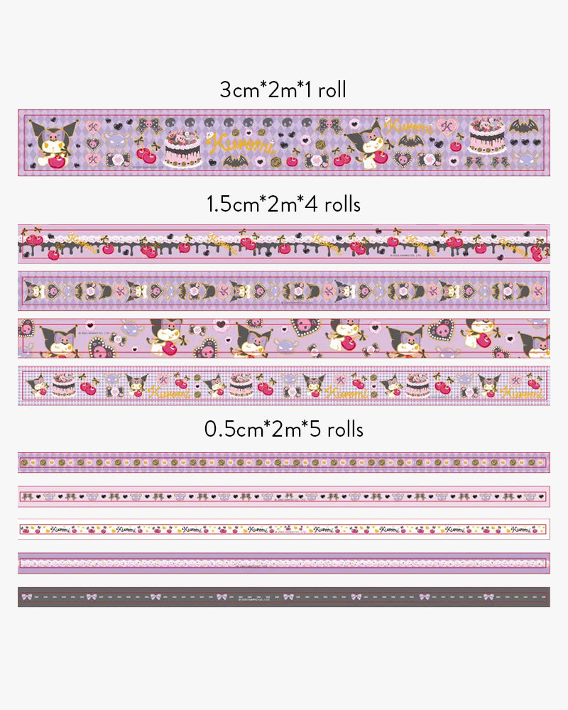 Sanrio® Characters Decorative Washi Tape Set - Cute Kawaii Stickers for Scrapbooking, Journaling, Bullet Journal & DIY Craft Projects