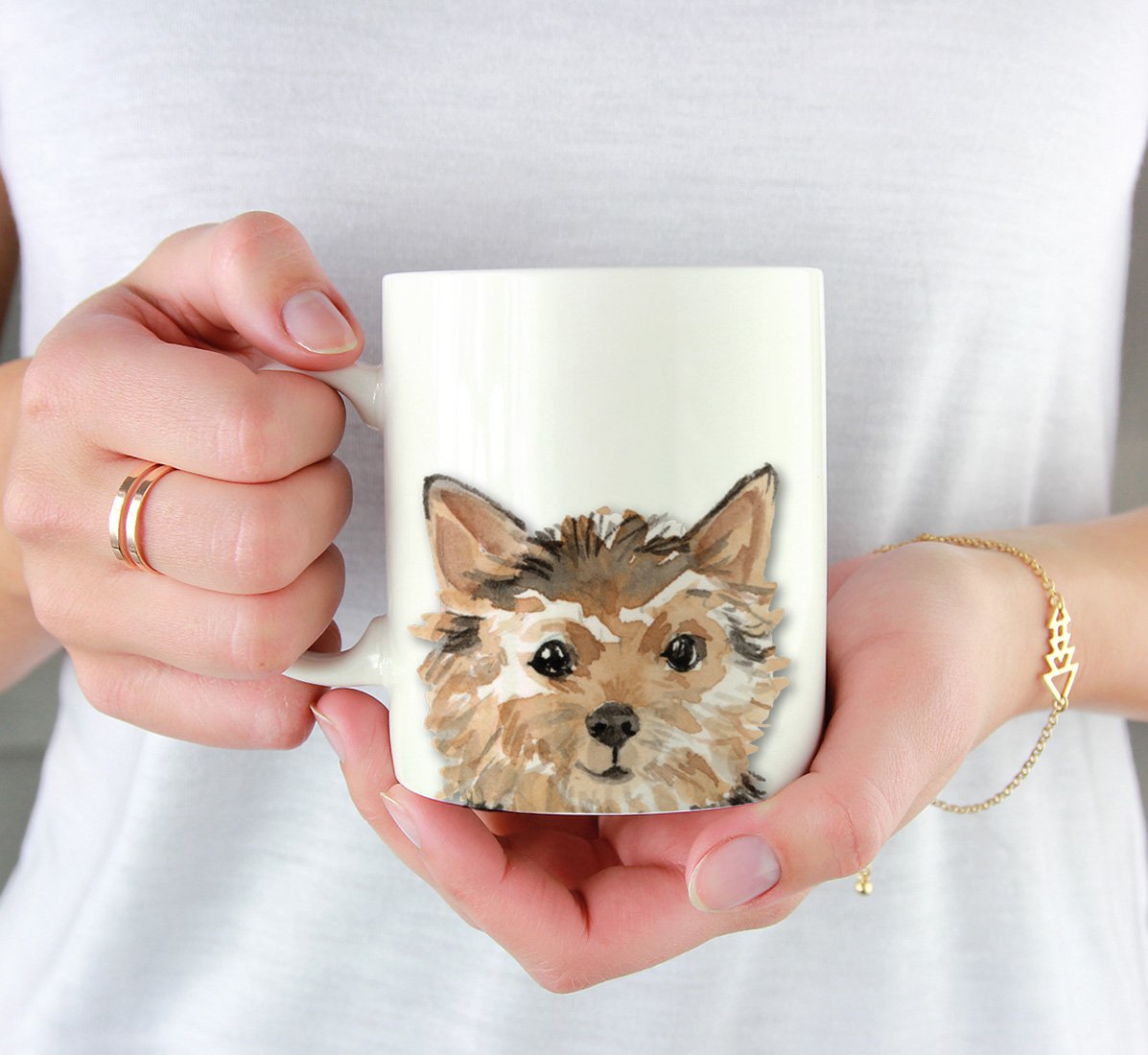 Andaz Press 11oz Norfolk Terrier Dog Coffee Mug - Perfect Pet Lover Gift for Birthday, Christmas & Holidays - Cute Animal Themed Ceramic Cup for Tea, Coffee & Hot Drinks at Home or Office