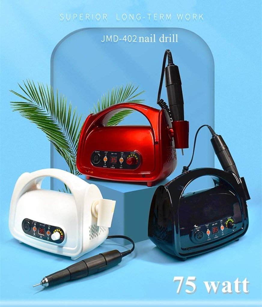 **Professional 75W High-Power 35000RPM Electric Nail Drill Kit – Portable Manicure & Pedicure Tool for Acrylic Gel Nails, Nail Art, Polish & Filing – Includes Lifting Handle (JDM 402) – Perfect for Salon & Home Use**