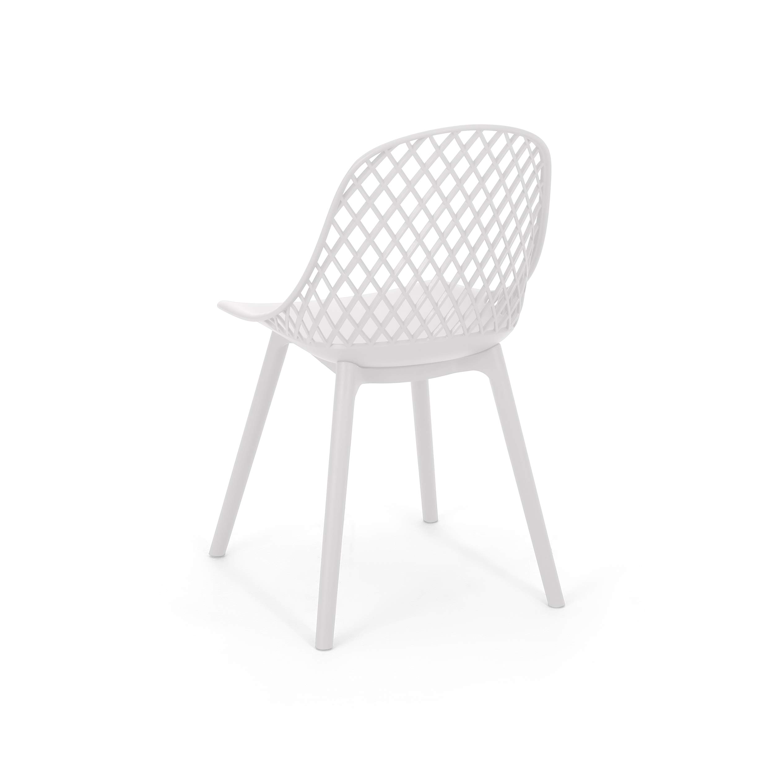 Christopher Knight Home Delora Outdoor Dining Chairs (Set of 2) - White Patio Furniture for Garden, Poolside & Backyard Dining