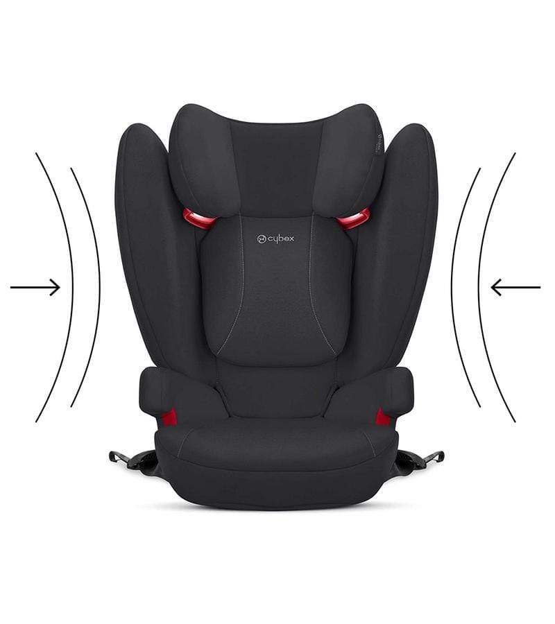 Cybex Solution B-Fix Booster Car Seat for Kids - Volcano Black | Safe & Comfortable for Travel & School Drop-Offs
