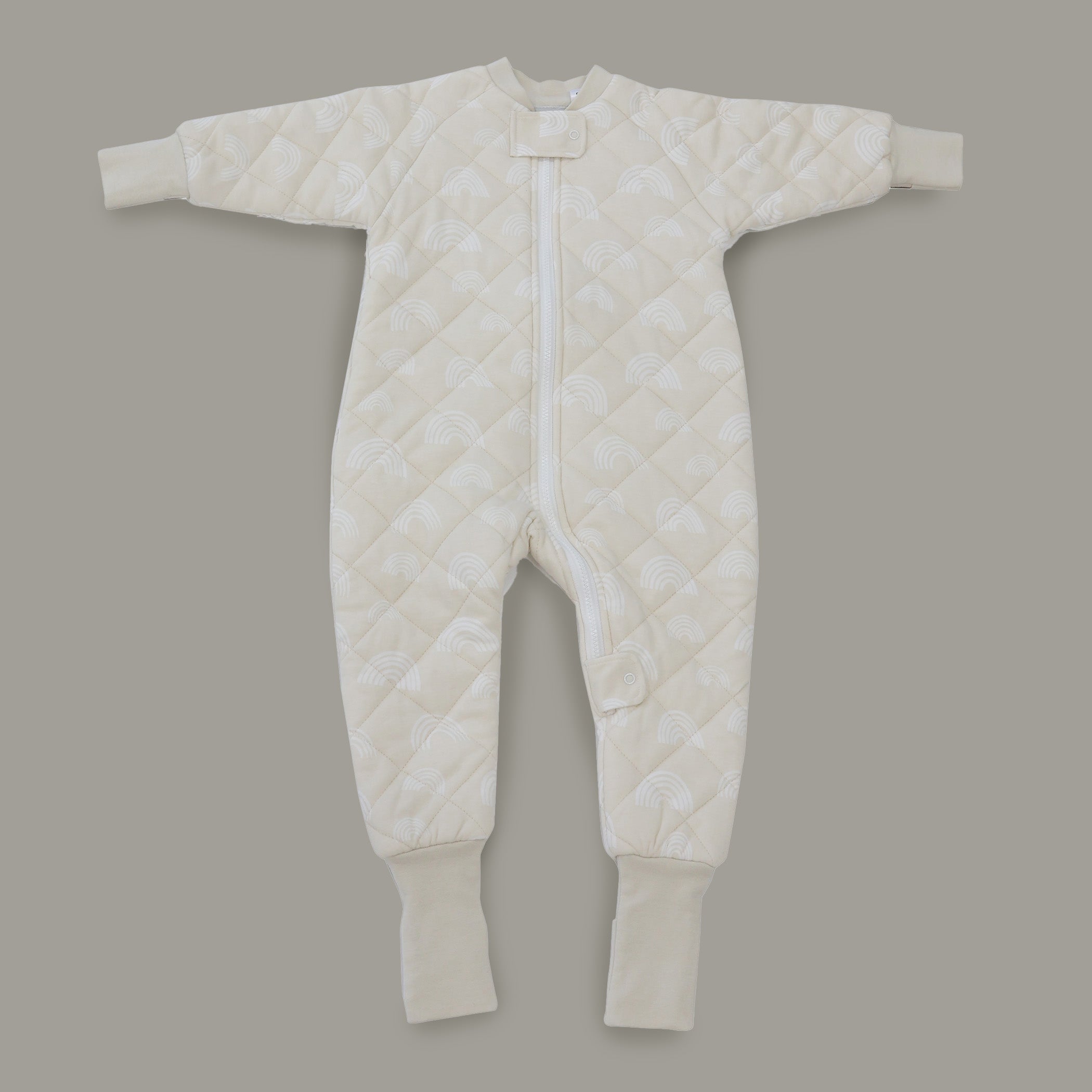 Nordic 2.5 TOG & 3.5 TOG Baby Sleep Suit and Convertible Sleep Bag Bundle - Sand Color - Perfect for Newborns and Toddlers in All Seasons