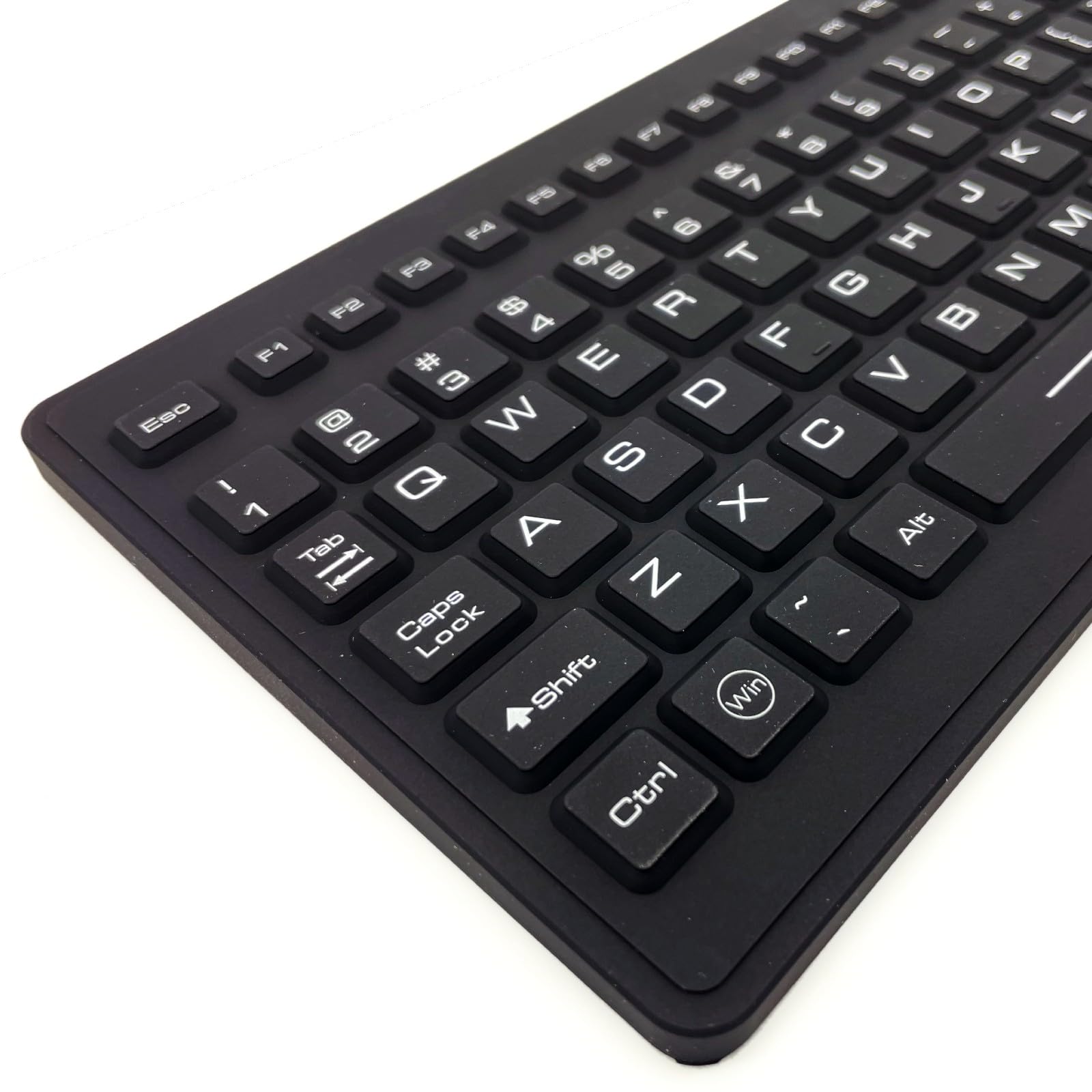 DSI Industrial Waterproof Keyboard - 107 Keys with Touchpad, Spill-Resistant & Durable Design for Harsh Environments | Perfect for Factories, Warehouses & Outdoor Use