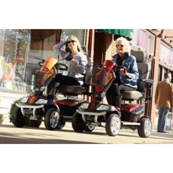 Golden Technologies Patriot Bariatric 4 Wheel Mobility Scooter GR575 - Heavy Duty Electric Scooter for Adults with Comfortable Seat & Long Battery Life - Perfect for Outdoor Travel, Shopping & Daily Commuting
