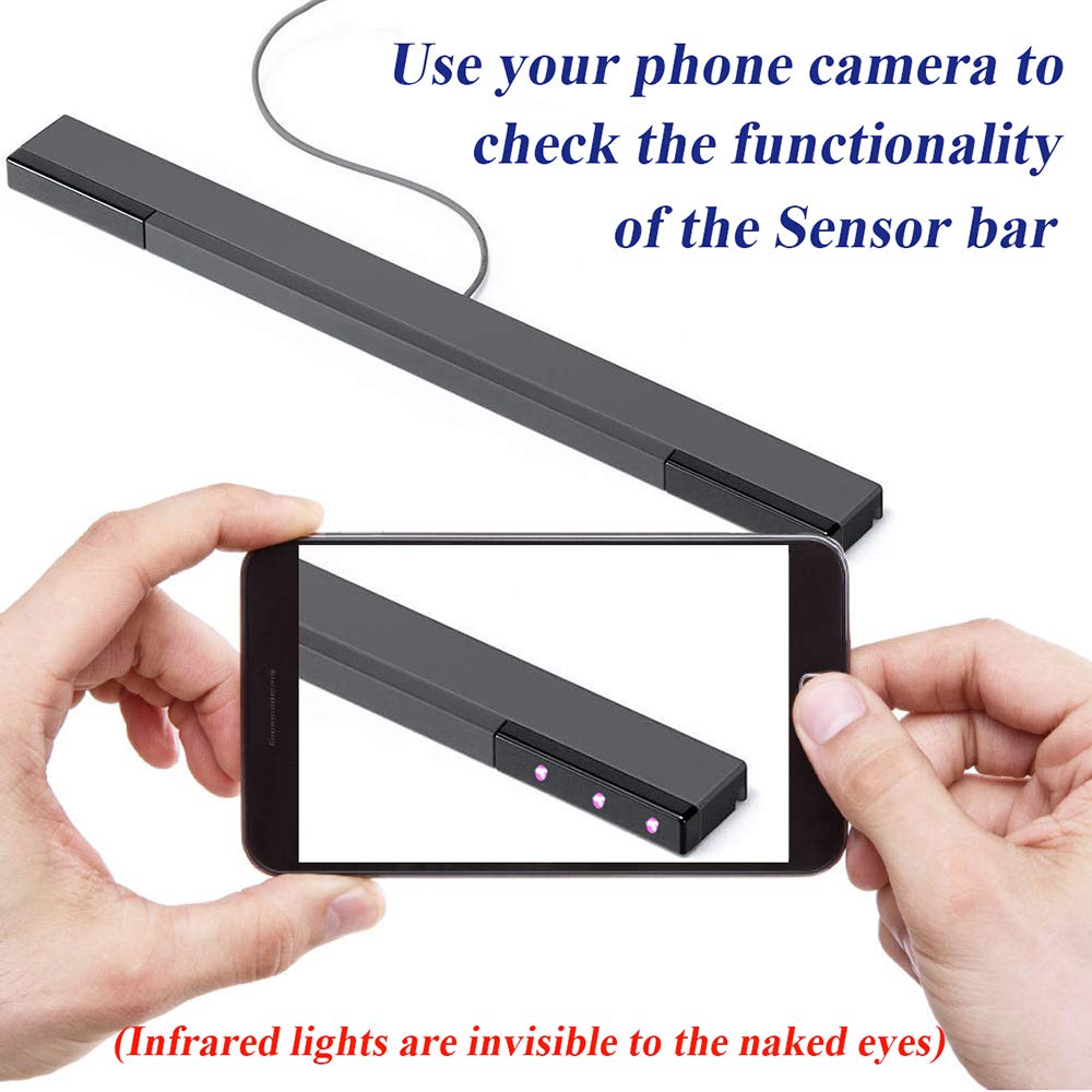 Original Wii U Sensor Bar Replacement - Infrared Wired Controller Accessories for Nintendo Wii U Console | Perfect for Gaming, Home Entertainment & Family Fun