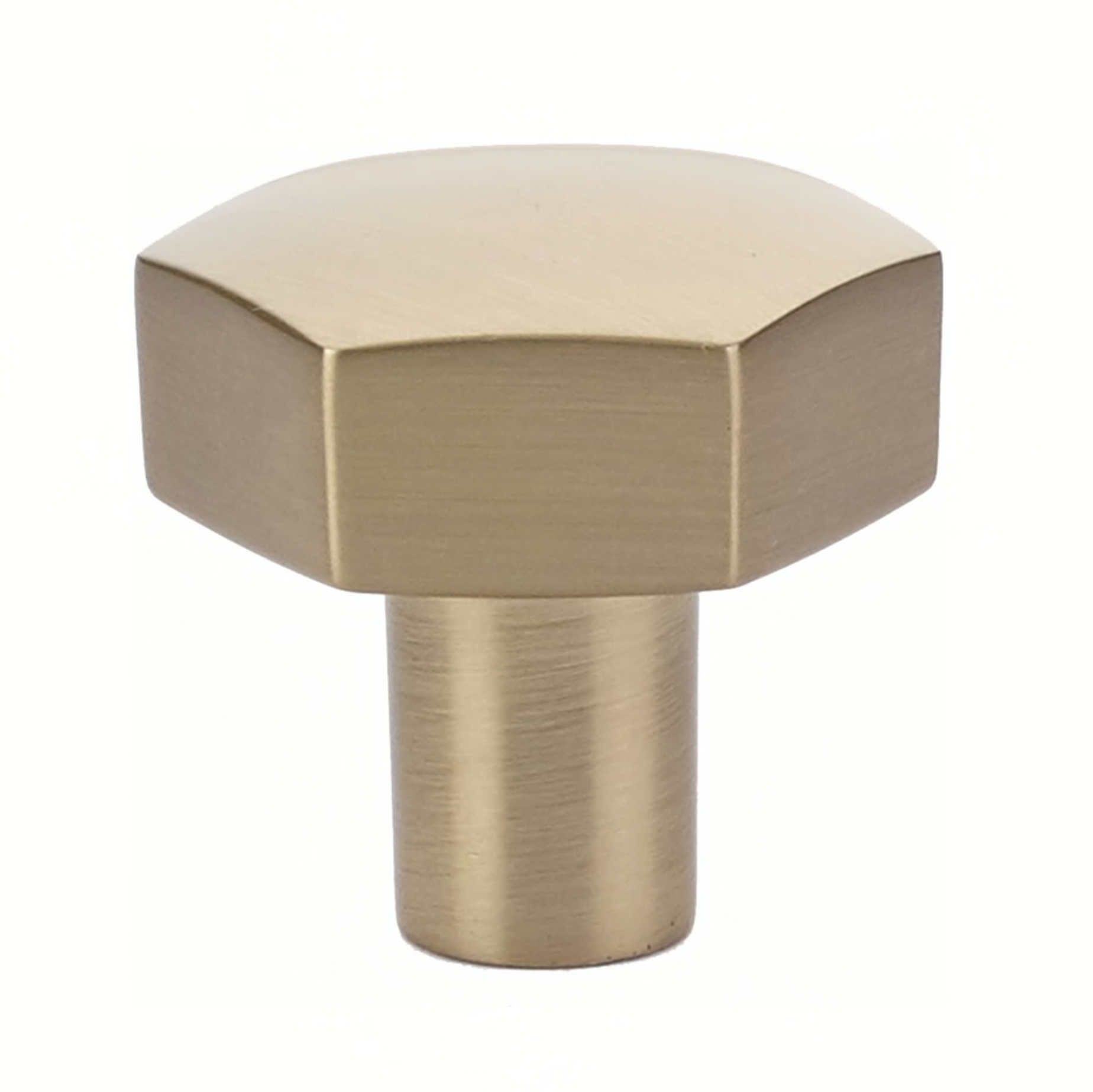 Geometric Champagne Bronze Cabinet Knobs and Drawer Pulls - Modern Kitchen & Bathroom Hardware for Cabinets, Dressers, and Furniture (Set of 10)