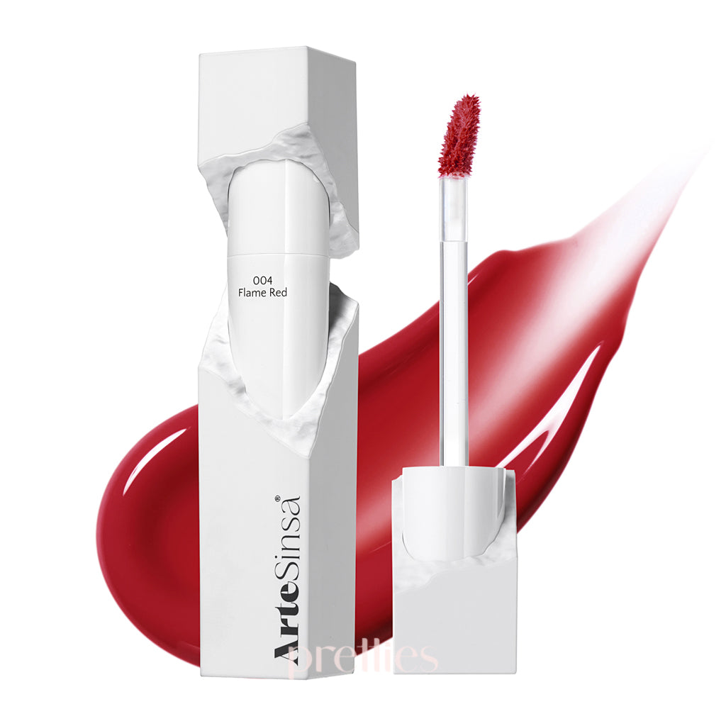 ArteSinsa Dewy Fit Tint 2.7g #004 Flame Red - Long Lasting Moisturizing Lip Stain for Daily Wear & Special Occasions