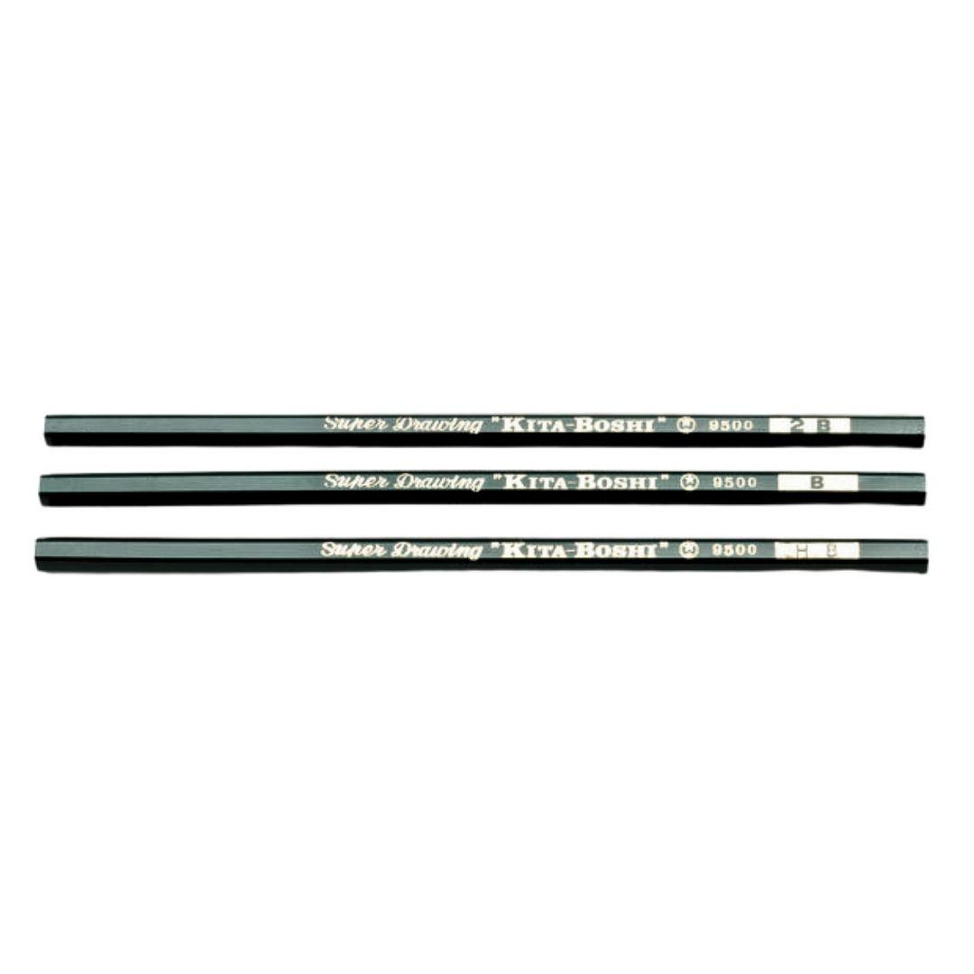 Kitaboshi Tokyo 2B Pencil Set - 12 Pack for Drawing, Sketching & Dark Shading - Premium Graphite Pencils for Artists, Students & Professionals - Perfect for Sketchbooks, Art Projects & Office Use