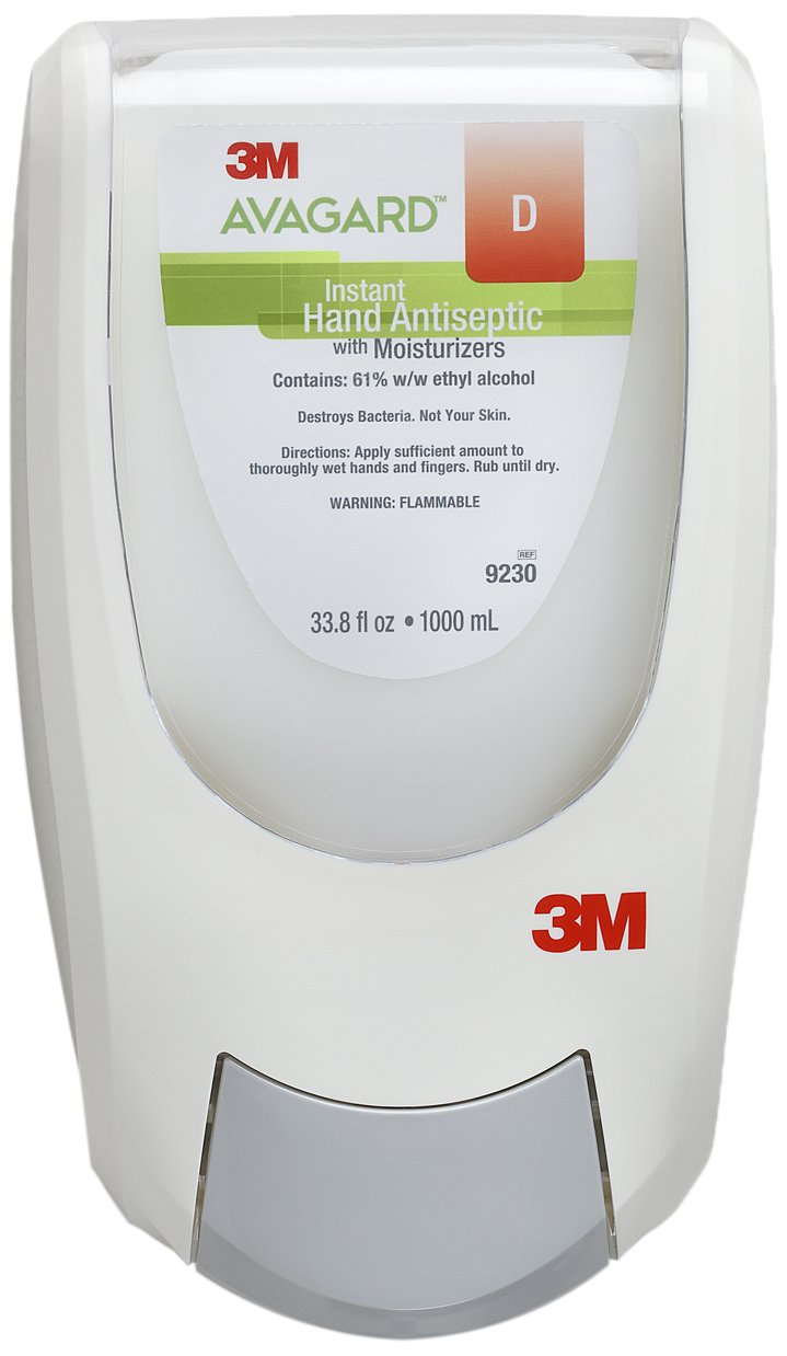 3M™ Avagard™ Universal Manual Wall Dispenser 9241 - Alcohol-Based Hand Sanitizer Dispenser for Hospitals, Clinics & Public Spaces