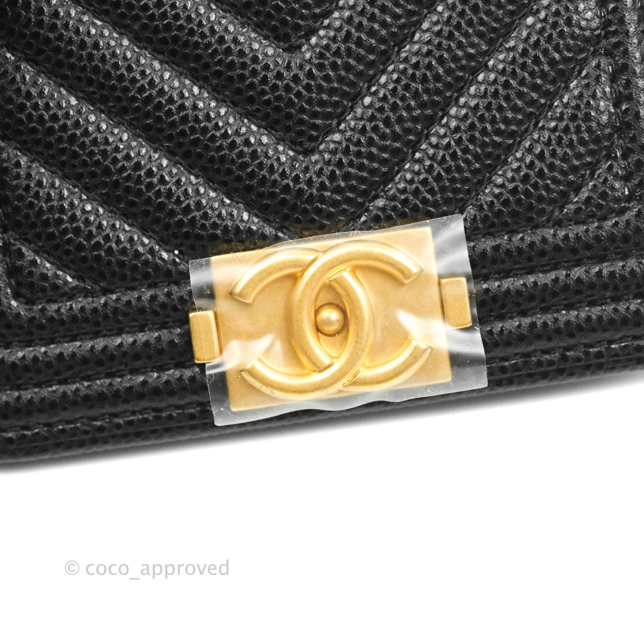 Chanel Chevron Boy Belt Bag in Black Caviar Leather with Aged Gold Hardware - Perfect for Everyday Wear & Evening Outfits