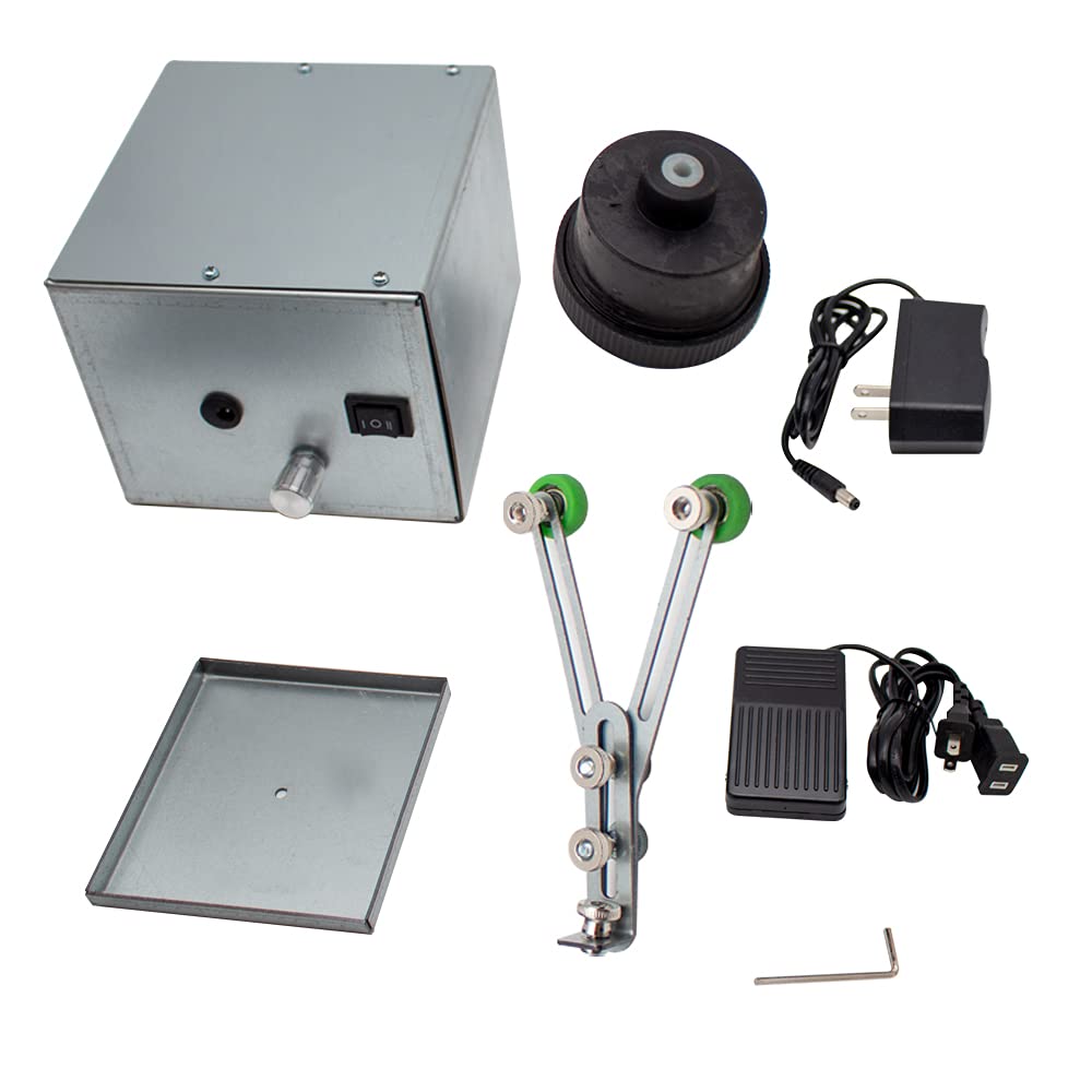 iDili Portable Electric Fishing Rod Winding Machine 0-60RPM - DIY Lure Rod Repair & Building Tool with Epoxy Glue Application | Perfect for Anglers, Rod Modifications, and Professional Fishing Gear Maintenance