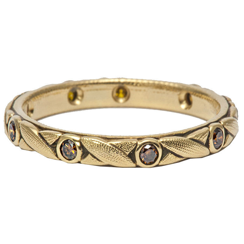 Alex Sepkus Crisscross Band Ring R 121DC – Elegant 18K Gold Plated Jewelry for Women, Perfect for Weddings, Anniversaries & Special Occasions