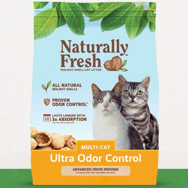 Naturally Fresh Multi Cat Ultra Odor Control Cat Litter - 100% Natural, Low Dust, Long-Lasting for Multiple Cats - Perfect for Homes with 2+ Cats & Odor-Sensitive Environments