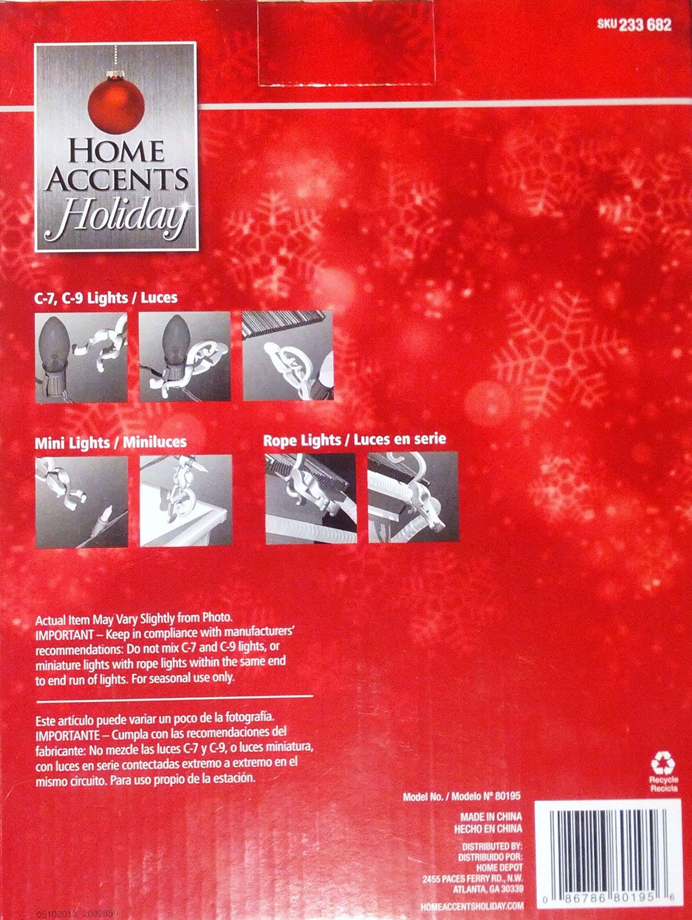 Universal Shingle & Gutter Clips for Christmas Lights - Heavy Duty Holiday Decor Hooks for Roof, Eaves & Outdoor Decorations - Perfect for Hanging String Lights, Wreaths & Seasonal Displays