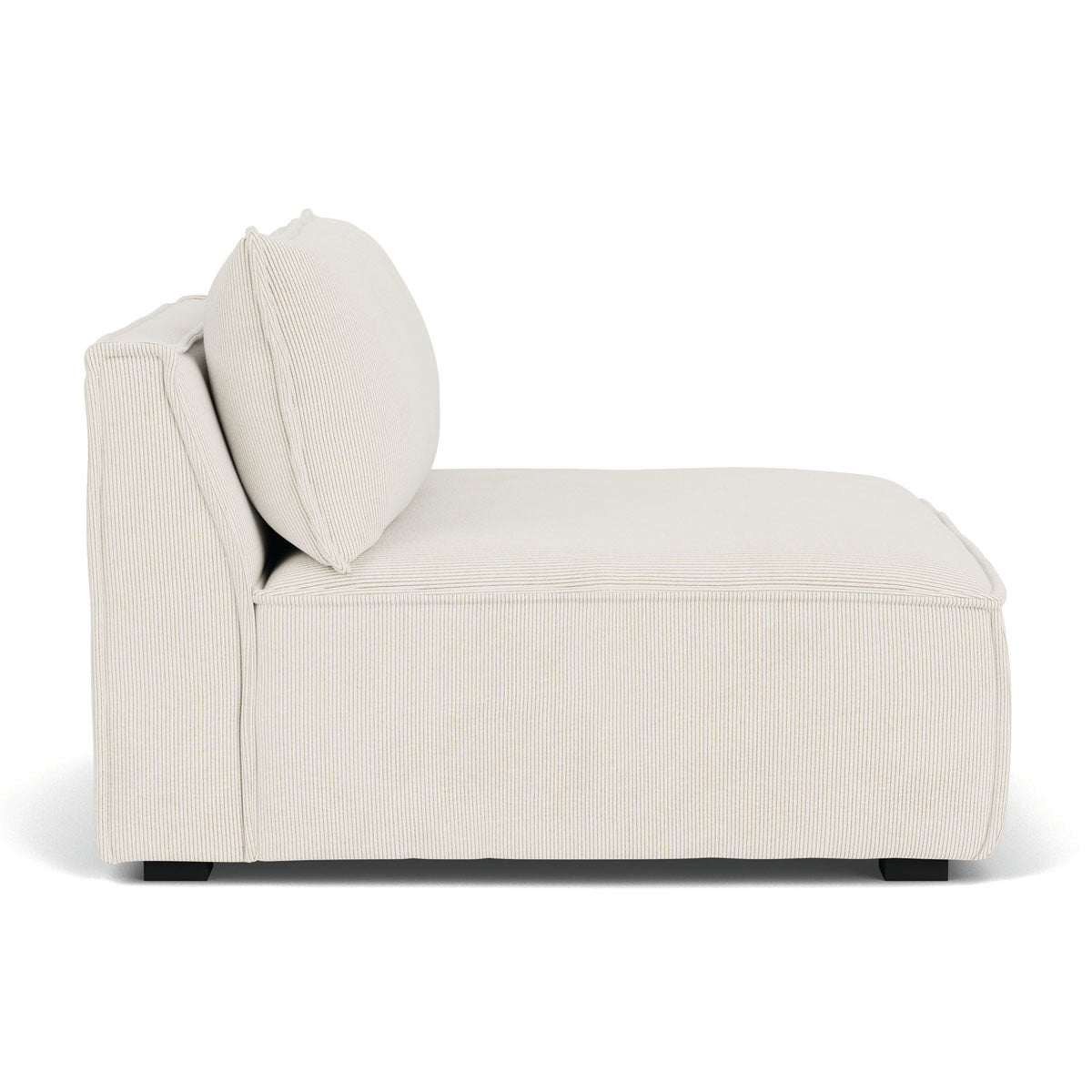 Daphne Velvet 1 Seater Modular Sofa (Armless) - Modern Living Room Furniture for Small Spaces & Apartments