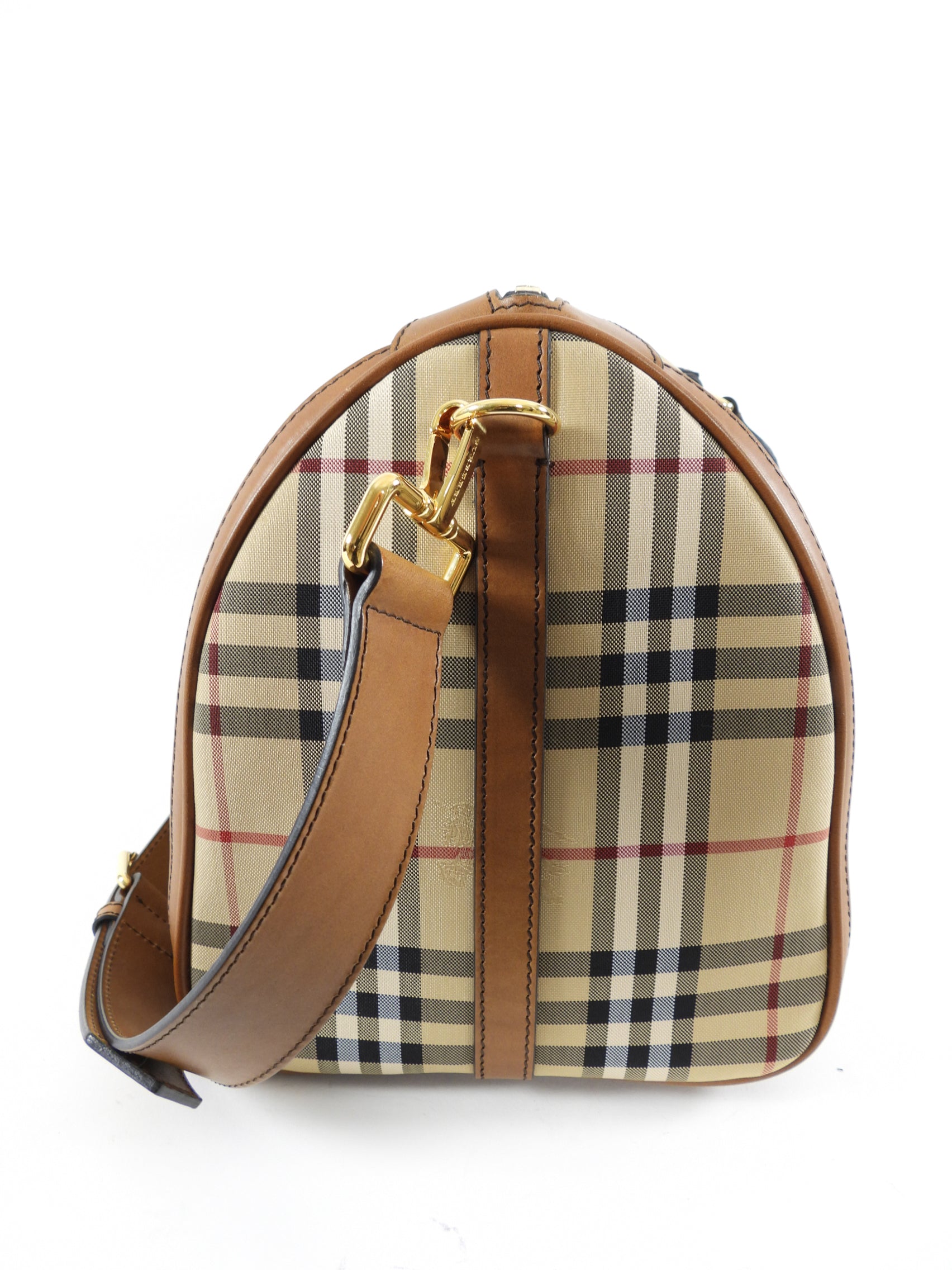 Burberry Horseferry Check Large Alchester Duffle Bag - Luxury Travel Duffel for Men & Women | Perfect for Gym, Weekend Getaways & Business Trips