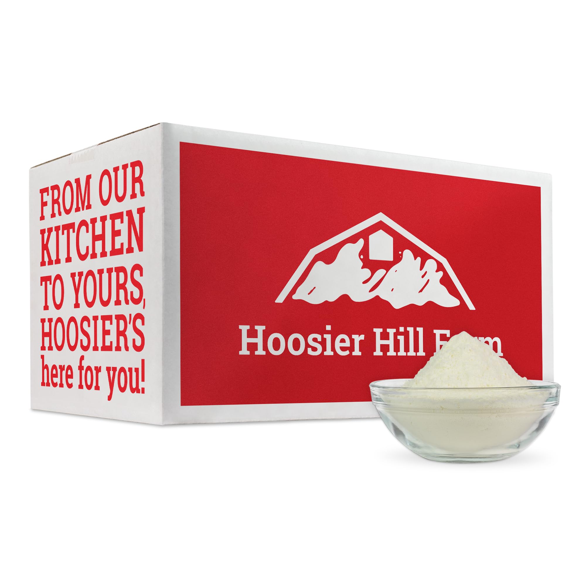 Hoosier Hill Farm Whole Milk Powder - 25LB Bulk Bag | High-Quality Dairy Powder for Baking, Cooking & Emergency Food Storage | Great for Camping, Smoothies & Recipes