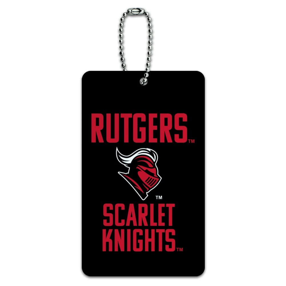 Rutgers University Scarlet Knights Luggage Tag - Durable Suitcase ID Card Holder for Carry-On Bags - Perfect for Travel, College Dorms & Game Day Accessories