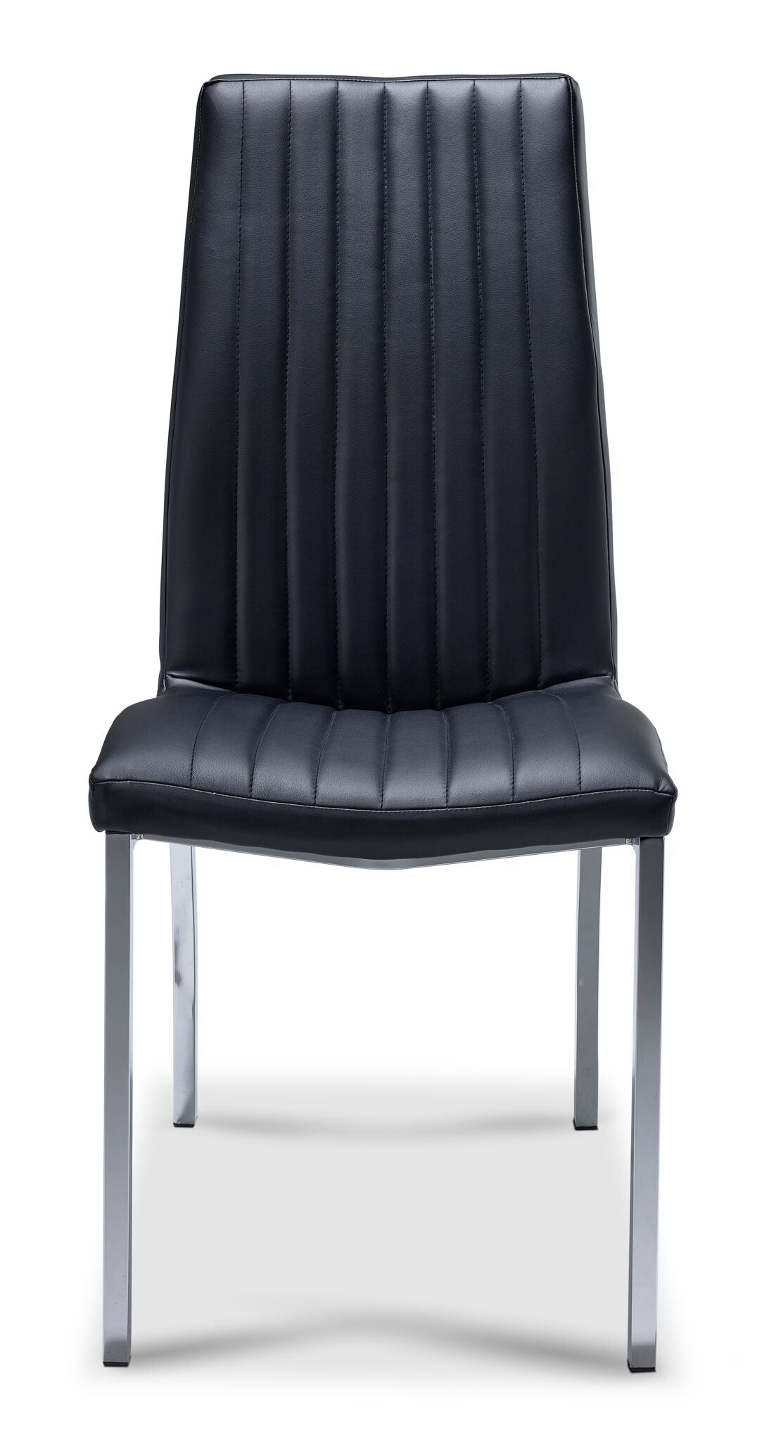 Axis Modern Dining Chair - Black & Chrome Finish - Perfect for Kitchen, Dining Room, and Restaurant Settings