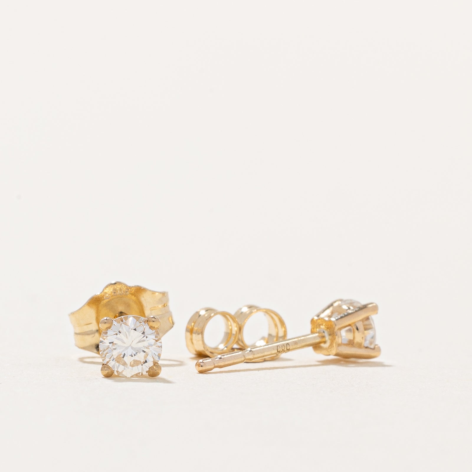 100 Ways Diamond Stud Earrings | 0.32ctw Round Cut Solitaire Earrings for Women | Perfect for Weddings, Anniversaries & Everyday Elegance
