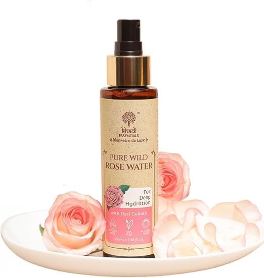 Pure Ayurvedic Rose Water Face Mist Toner - 100% Natural Rose Oil & Purified Water for Dry Skin | Hydrating, Glow Boosting, Makeup Remover | 100ml Chemical-Free Facial Spray | Perfect for Morning Skincare Routine, Post-Workout Refresh & Makeup Setting