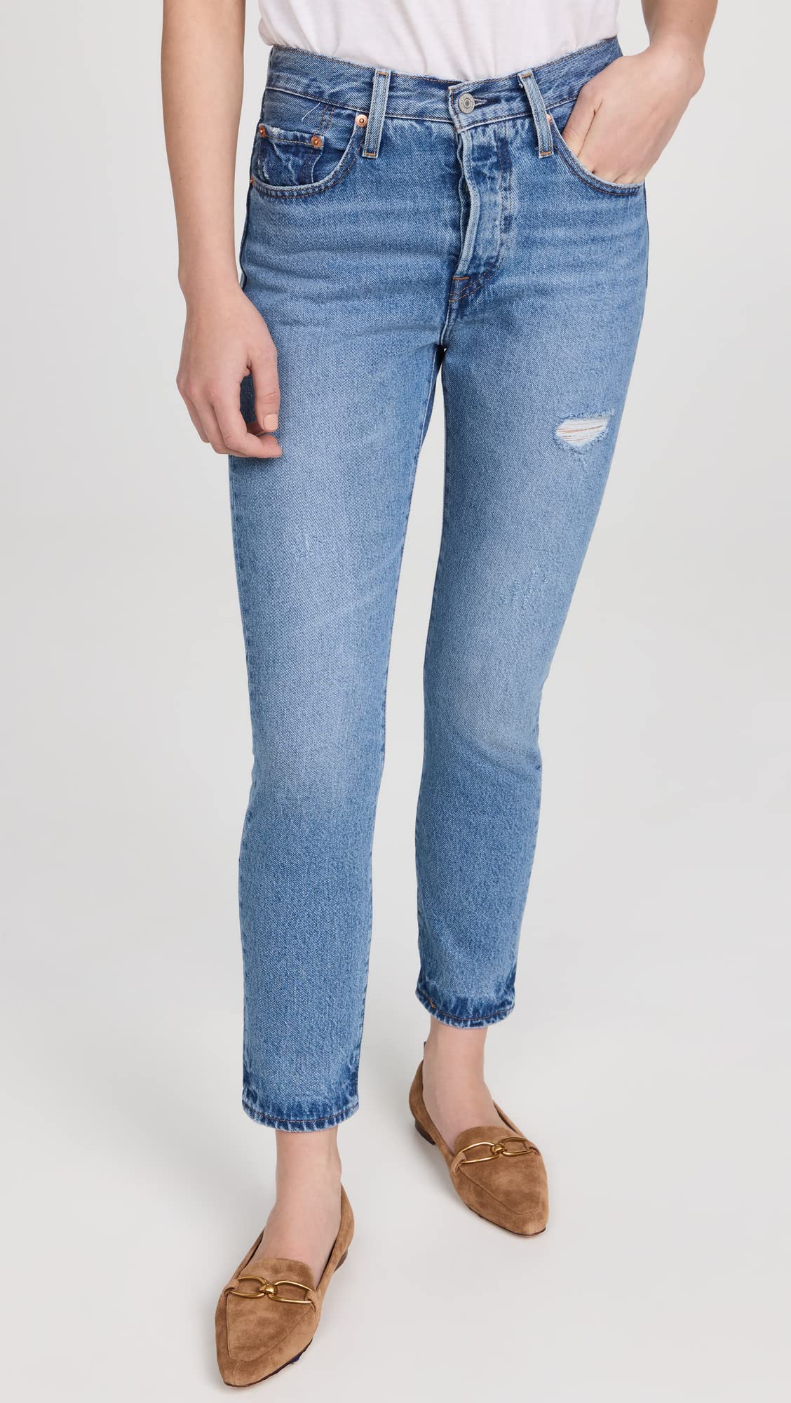 Levi's Women's 501 Skinny Jeans - High Waist Stretch Denim Pants for Everyday Wear & Casual Outfits | Perfect for Work, Dating & Weekend Style