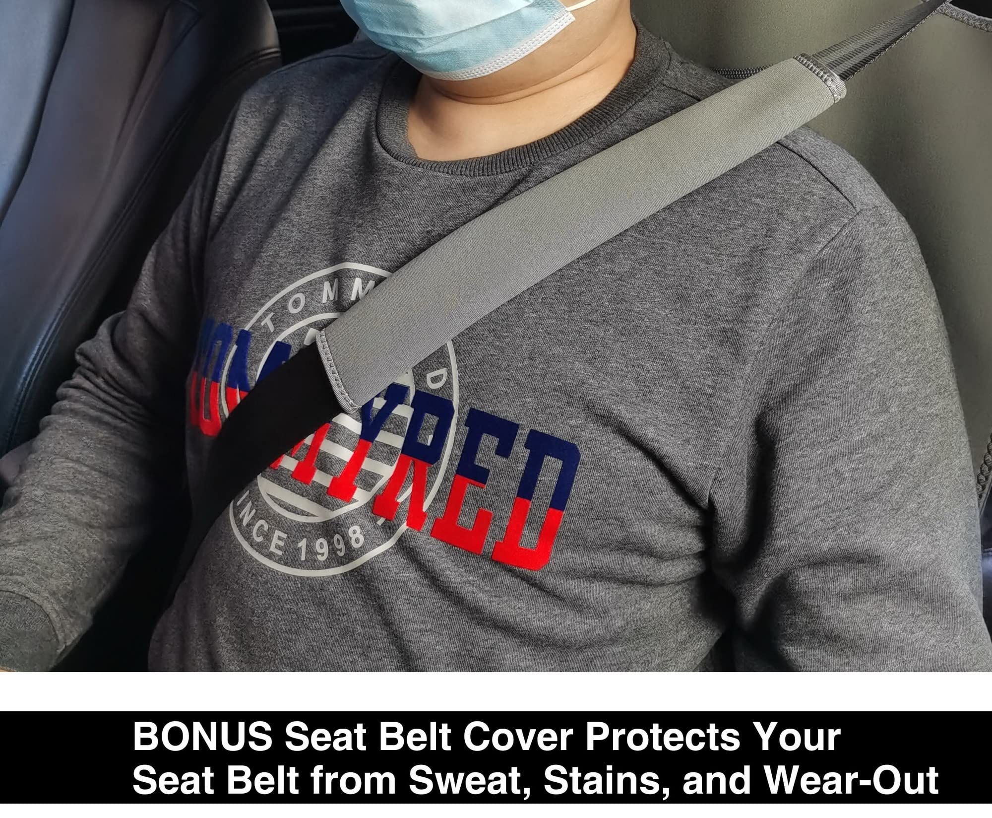 Waterproof Neoprene Car Seat Cover - Universal Fit for Cars, SUVs, Vans & Trucks | Non-Slip, Sweatproof Seat Protector | Compatible with Airbags & Armrests | Perfect for Road Trips, Daily Commute & Pet Protection
