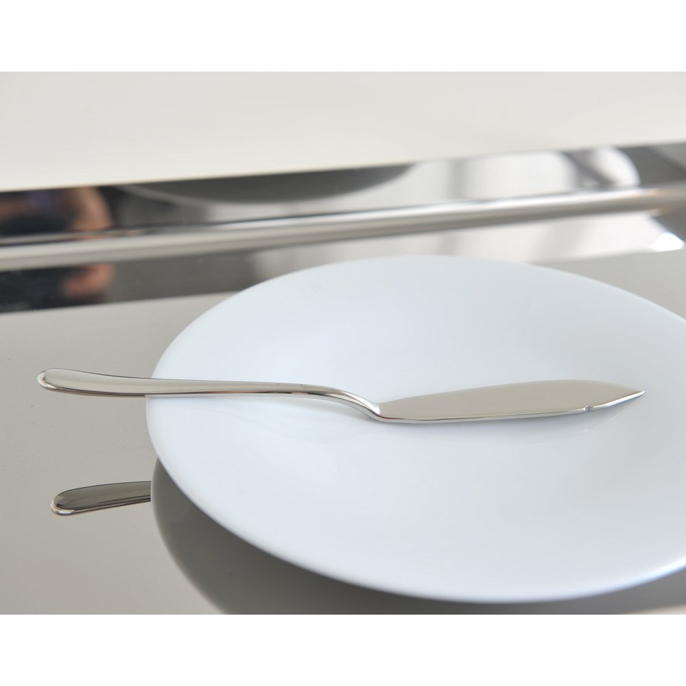 Alessi Caccia Fish Knife - Premium Stainless Steel Silver Cutlery for Fine Dining & Seafood Lovers | Elegant Table Setting & Gourmet Cooking Essential