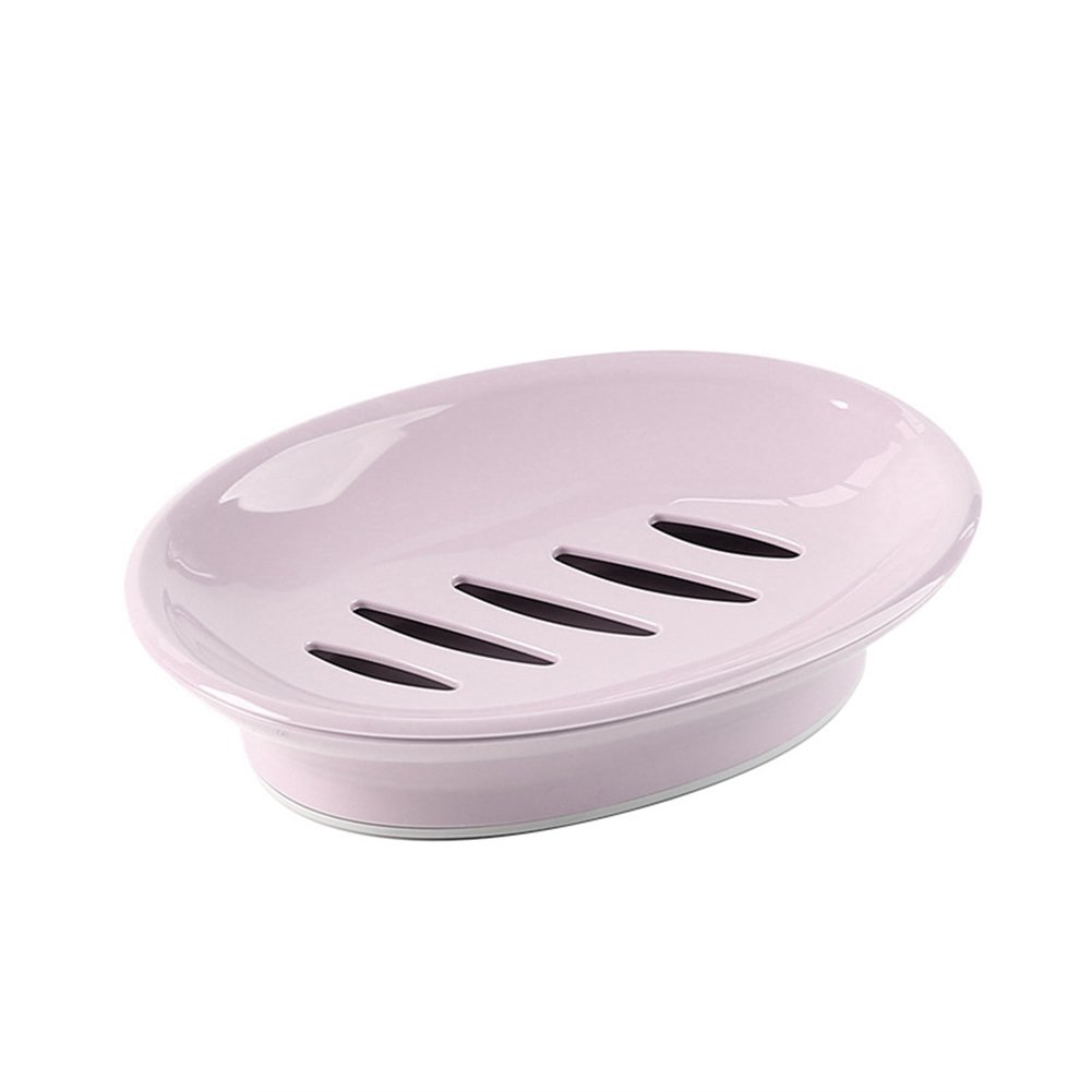 Hutishop2020 Double Layer Oval Storage Box - Kitchen & Bathroom Organizer with Stand, Pink - Perfect for Countertop, Cabinet, and Vanity Organization
