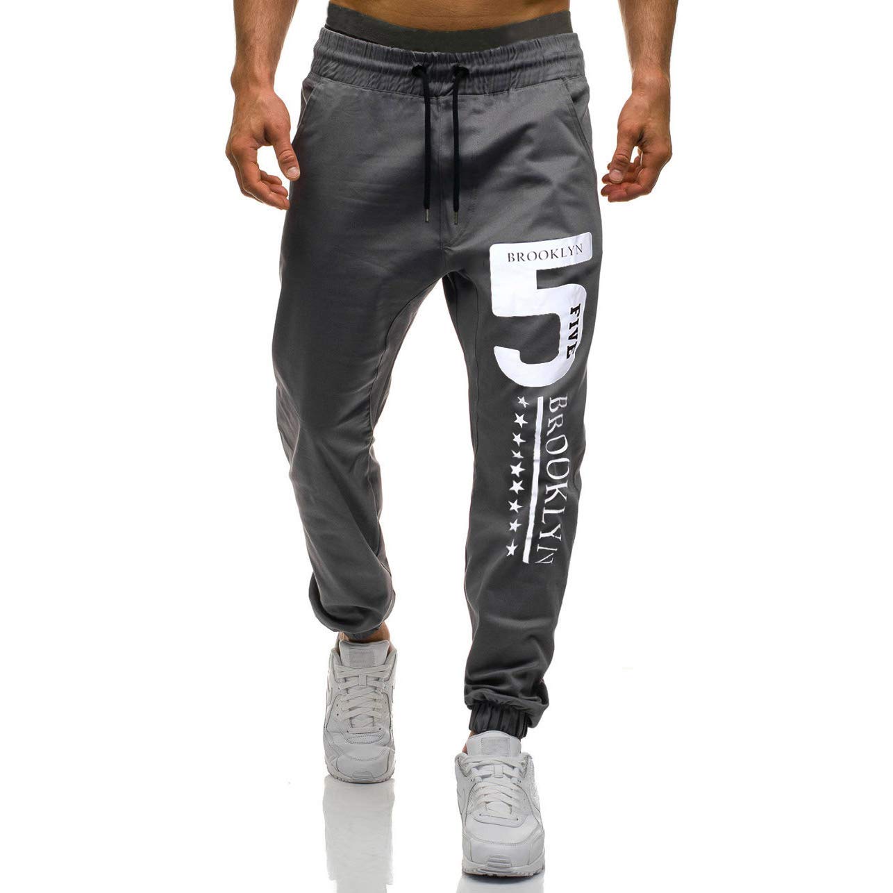Jumpjisper Men's Cargo Jogger Pants - Workout Sweatpants with Pockets, Casual Trousers for Gym, Running & Everyday Wear | Comfortable & Stylish Activewear