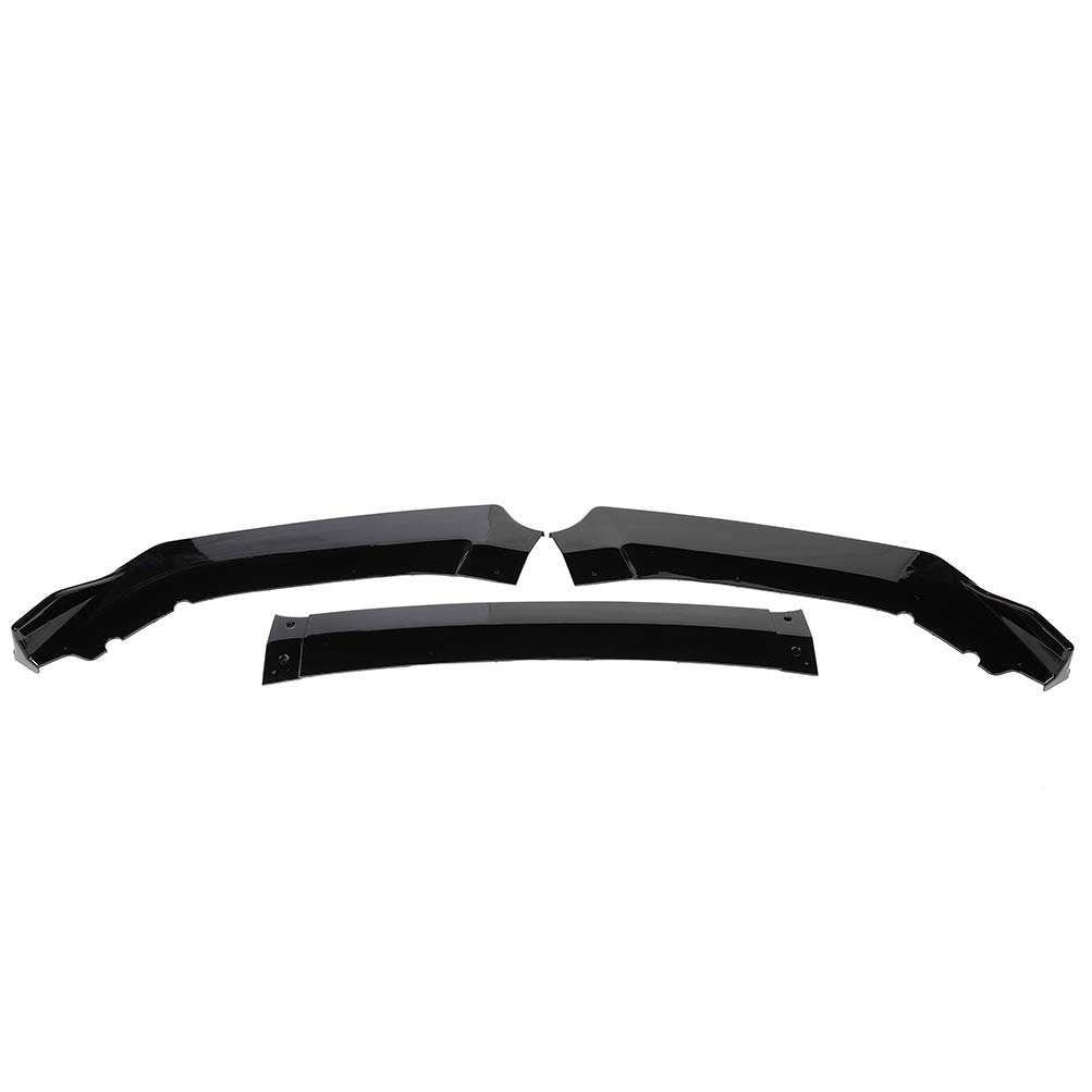 2016-2019 Honda Civic Front Bumper Lip Spoiler - PP Plastic Deflector & Body Kit Accessories - Enhances Aerodynamics & Style for Street Racing & Car Shows