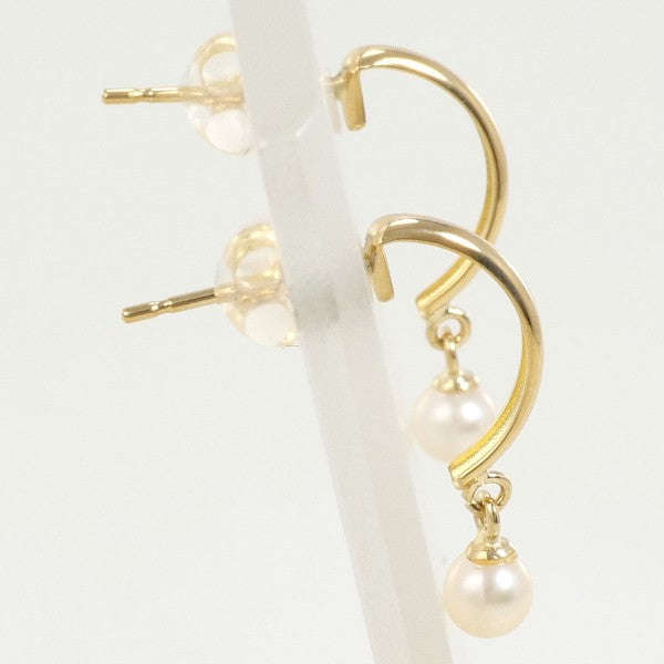 18K Yellow Gold Pearl Earrings for Women - Classic Elegant Stud Earrings with Freshwater Pearls - Perfect for Weddings, Parties & Special Occasions