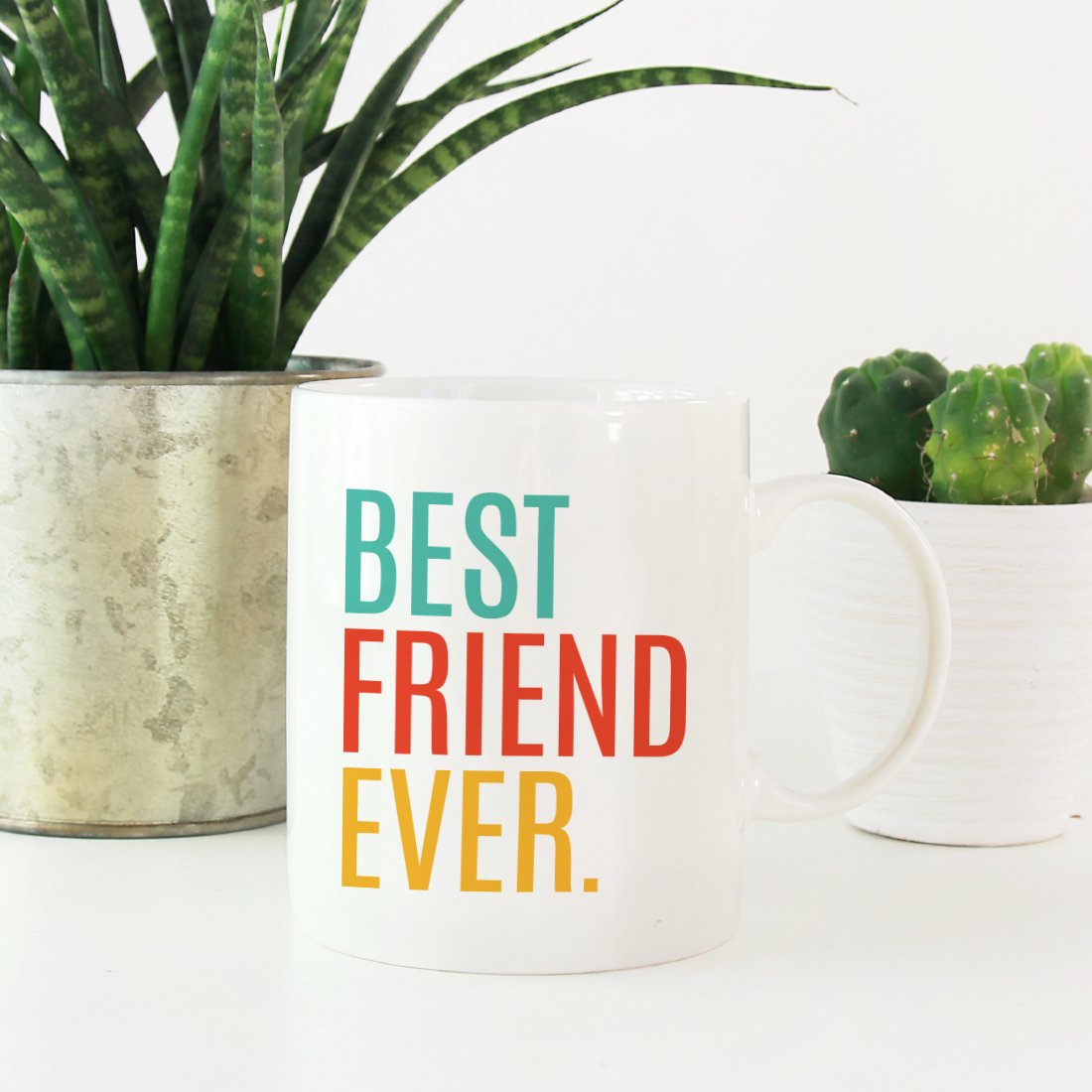 11oz Andaz Press Coffee Mug - Best Friend Ever Birthday Gift, 1-Pack - Perfect for Coffee, Tea & Hot Chocolate at Home or Office