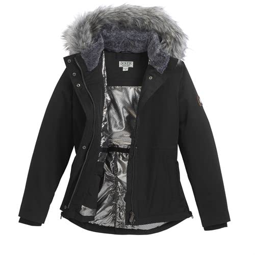 Dover Saddlery Kids' Bristol Jacket - Waterproof Equestrian Riding Coat for Girls & Boys, Size Small, Iron Ink - Perfect for Horseback Riding Lessons & Outdoor Activities