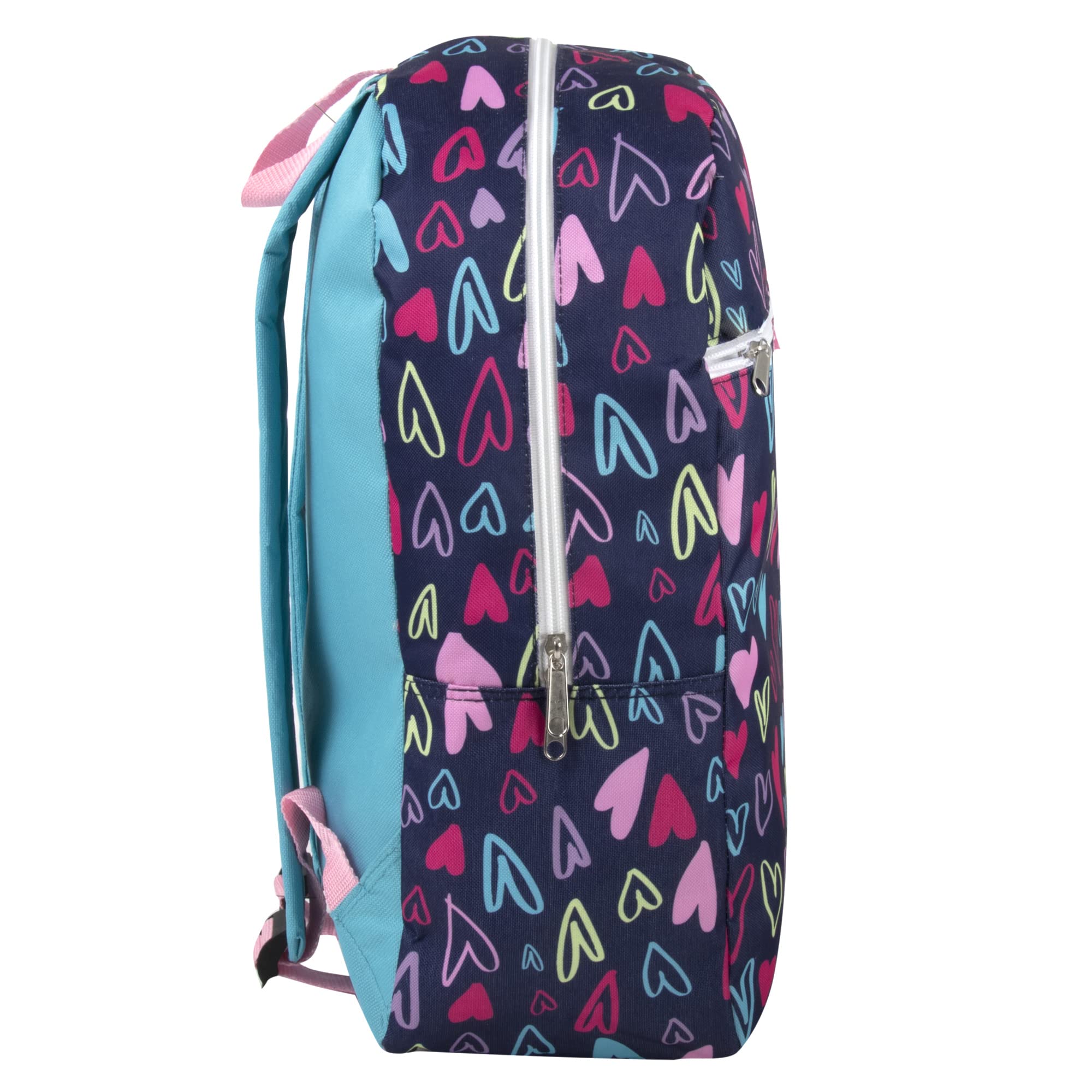 **Happy Hearts Girls Backpack Set with Lunch Bag - Durable Elementary & Middle School Backpack for Kids - Perfect for School, Travel & Outdoor Adventures**